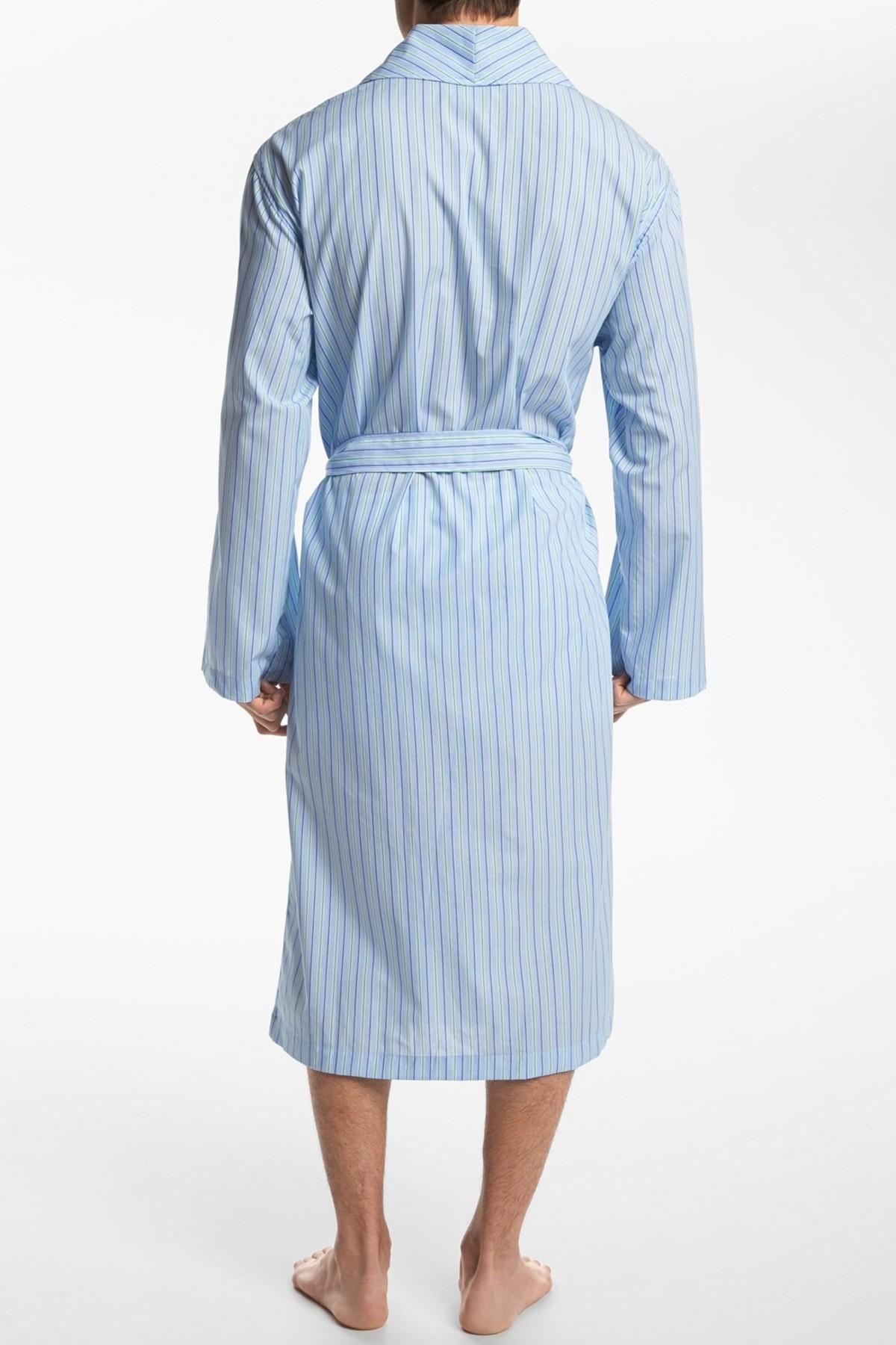 Polo Ralph Lauren Cotton Woven Robe in Blue for Men Lyst