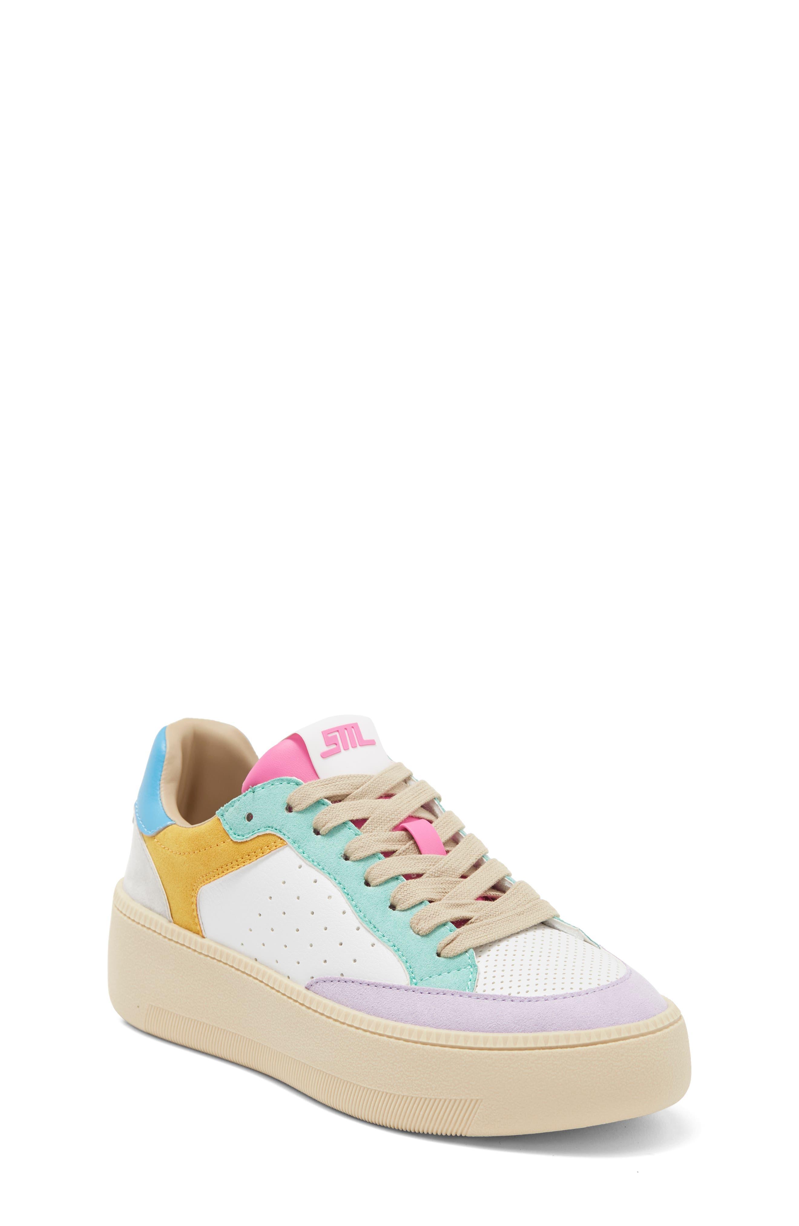 Steve Madden Women's Possession Color Block Lace-Up Sneakers