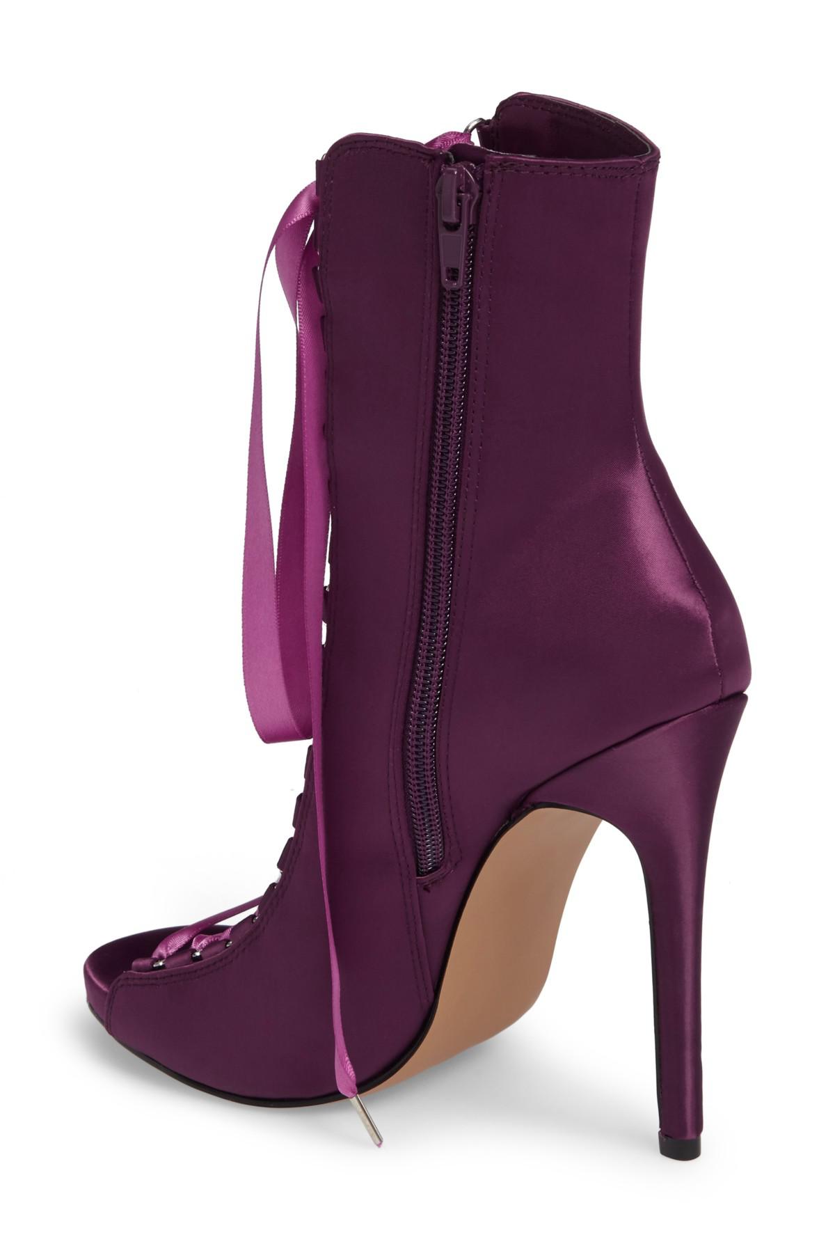 Steve Madden Satin Fuego Lace-up Bootie 