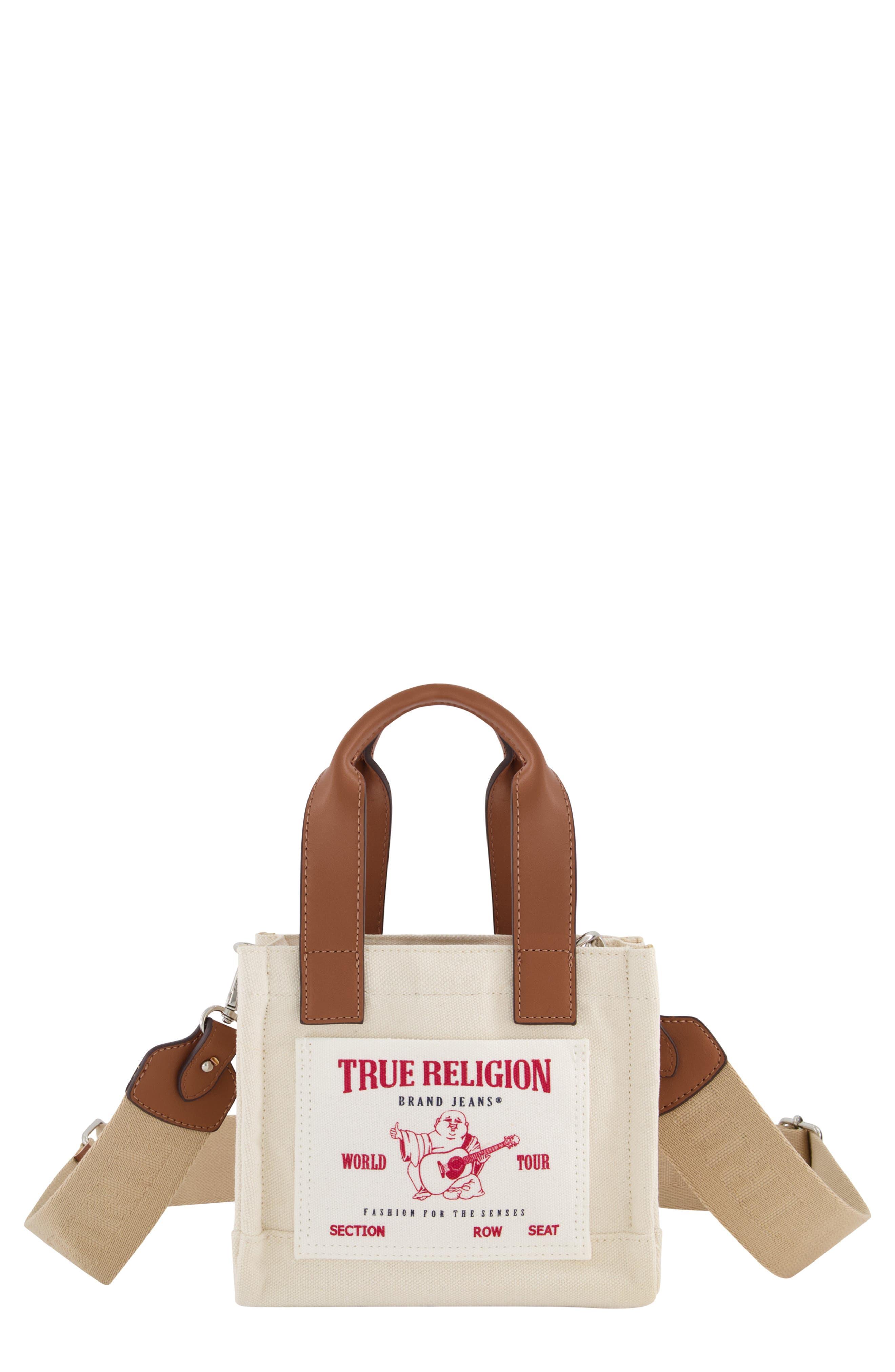 True Religion Canvas Mini Tote Bag in Natural Lyst