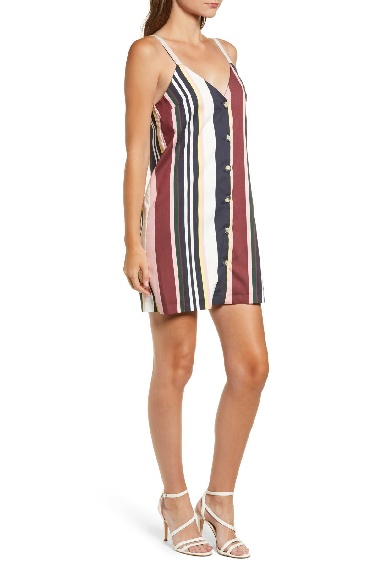 topshop stripe mini dress