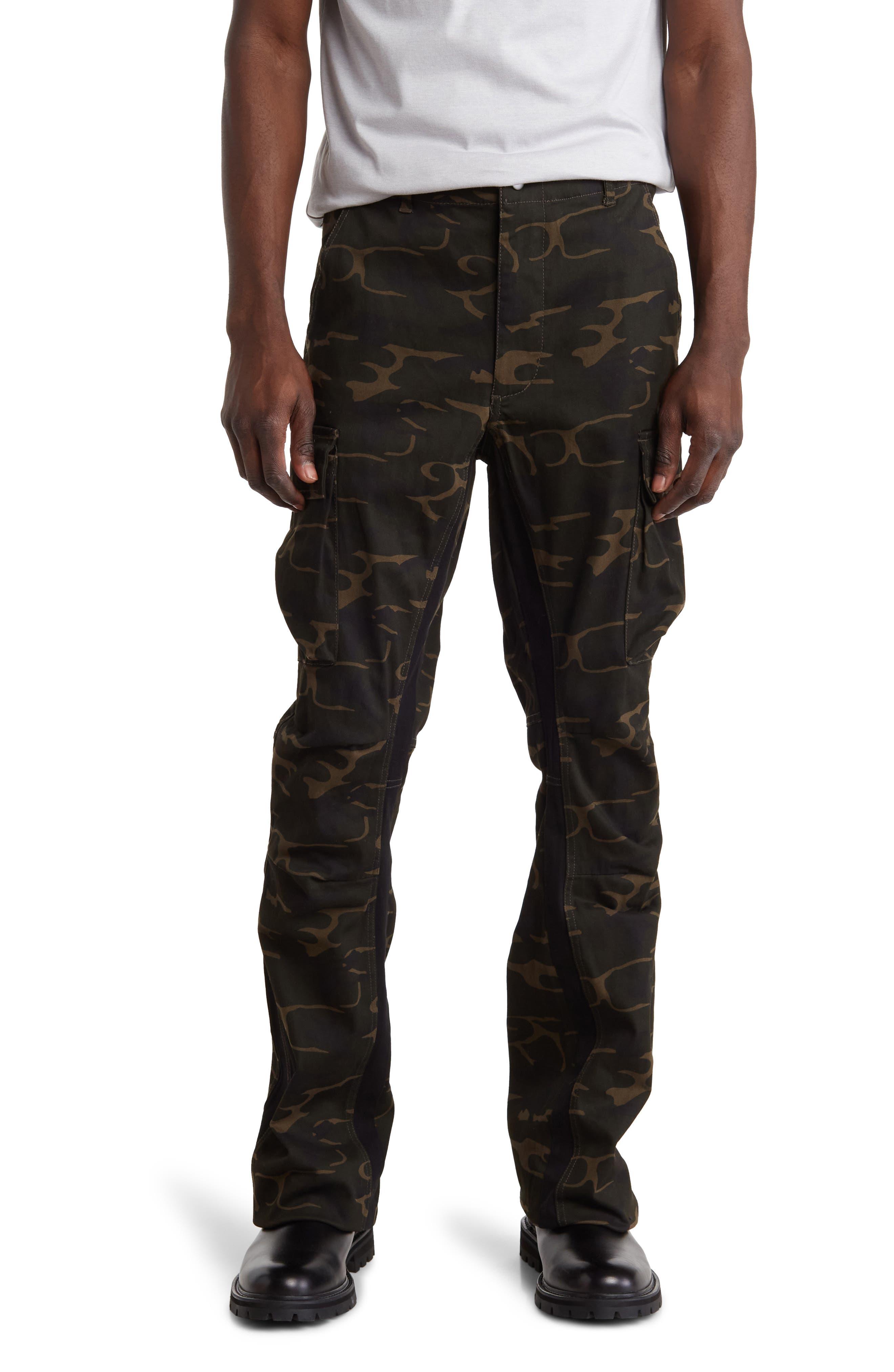 American Stitch Twill Stacked Leg Pants in Black for Men Lyst