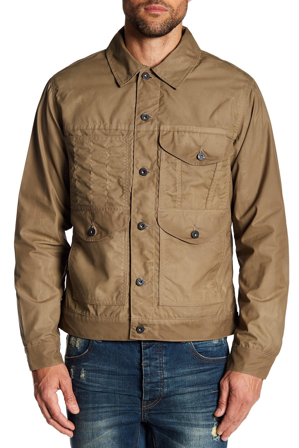 Filson Cotton Lined Cruiser Jacket in Tan (Brown) for Men - Lyst