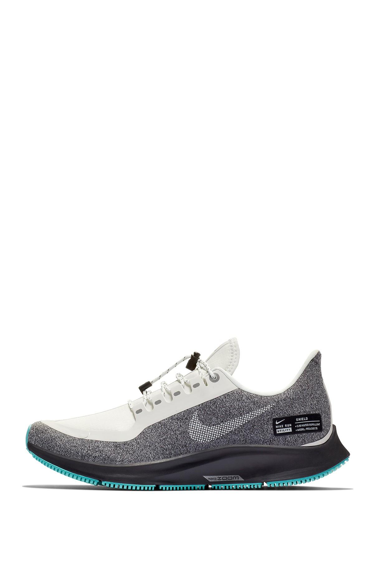 Nike Air Zoom Pegasus 35 Shield Gs Water Repellent Running Shoe in White |  Lyst