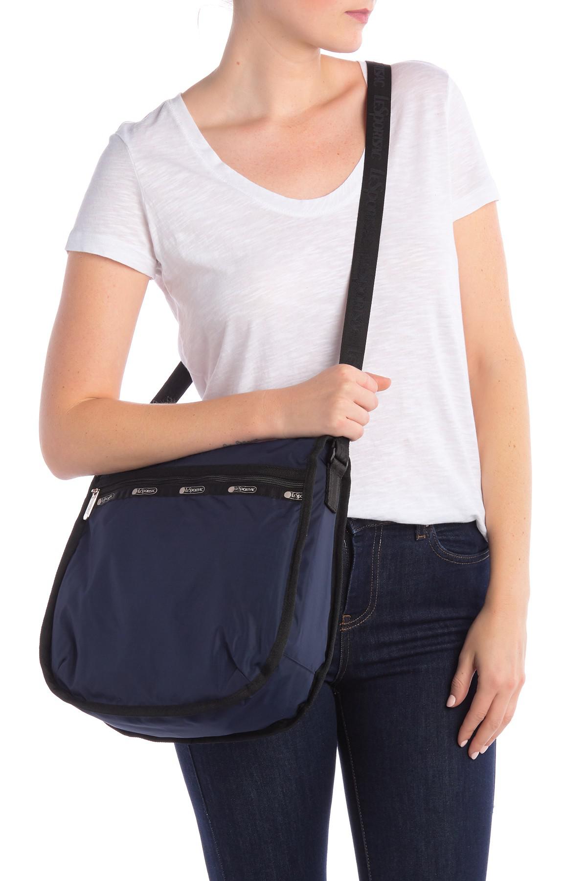 LeSportsac Synthetic Rebecca Large Top Zip Crossbody Bag in Navy (Blue) - Lyst