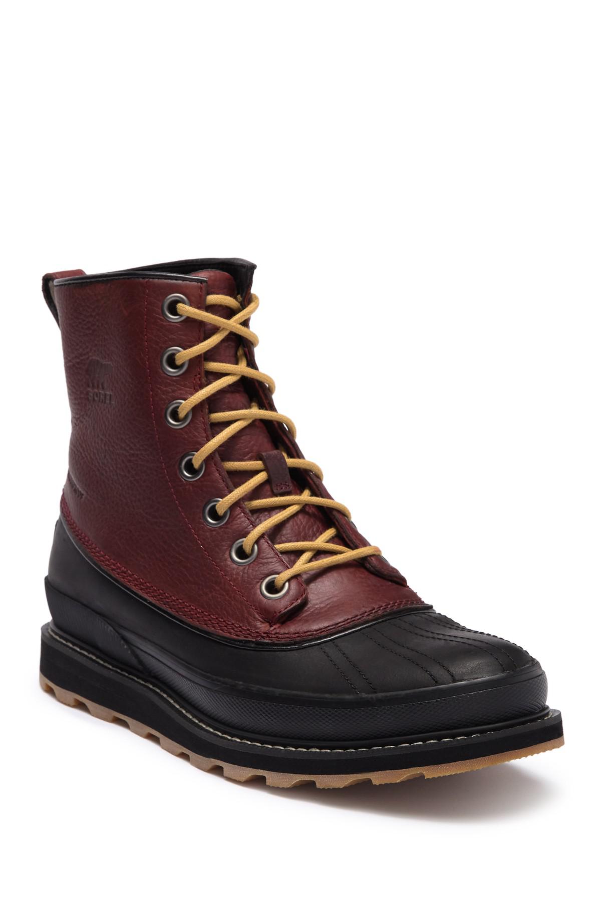 sorel madson 1964 waterproof leather boot