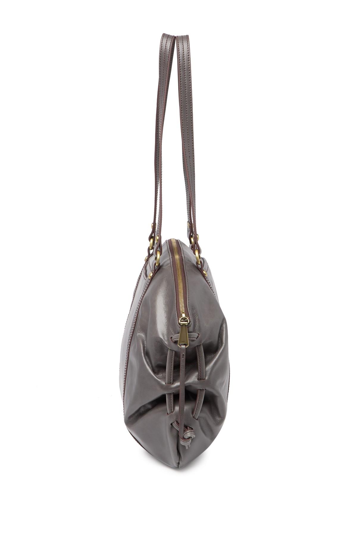hobo flourish leather shoulder bag