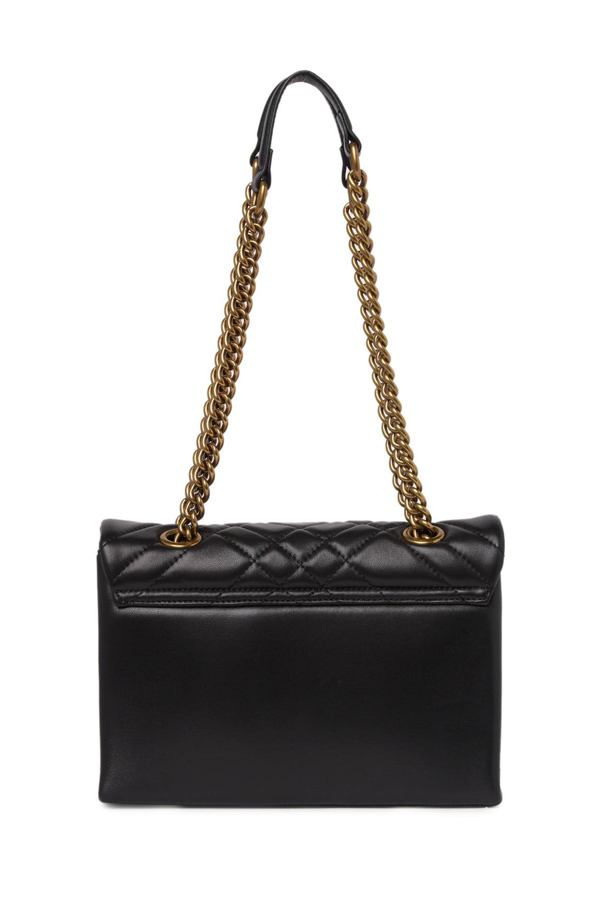 Kurt Geiger Leather Brixton Quilted Lock Bag in Black - Lyst
