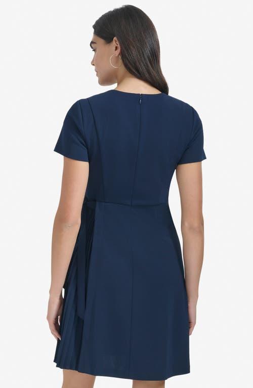 calvin klein pleated a line dress Calvin Klein Sleeveless Pleated A-line Dress in Purple