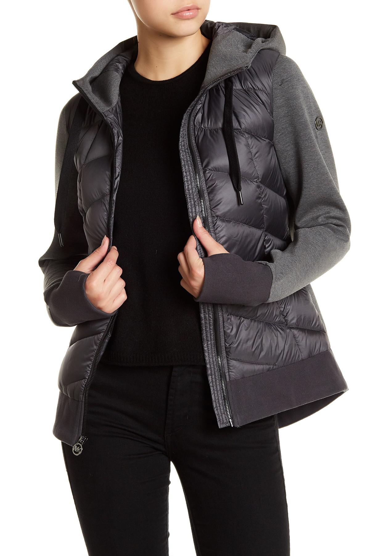 Michael Kors Clemenza Mixed-Media Jacket