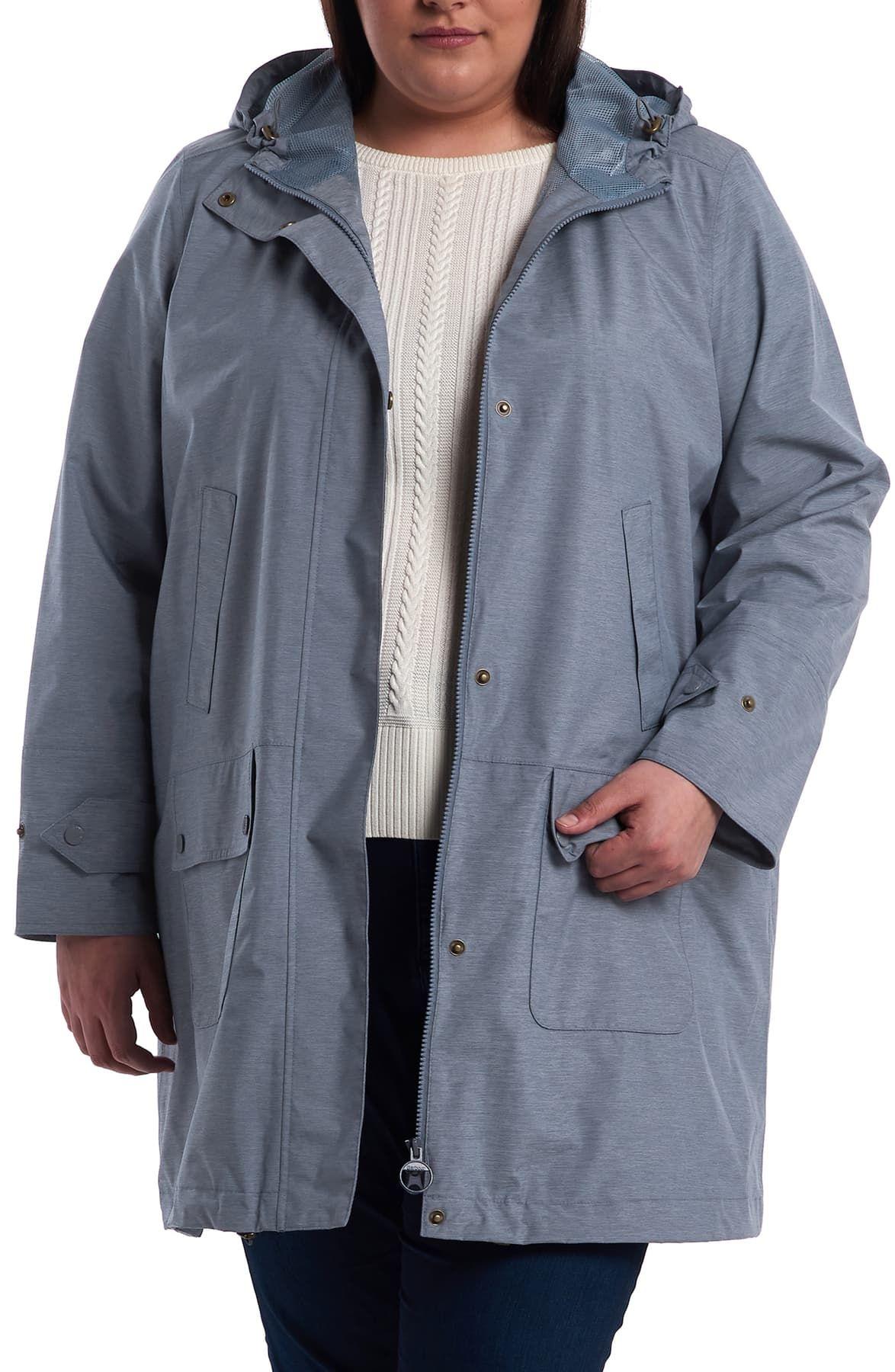 Barbour Synthetic Lottie Hooded Waterproof Raincoat in Slate (Blue) Lyst