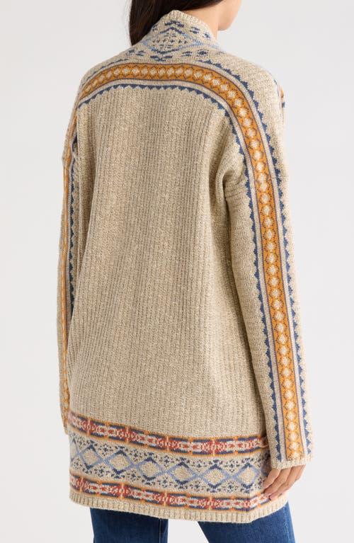 Women's Geo Crochet Cardigan - Lightweight Open Front Knit Sweater