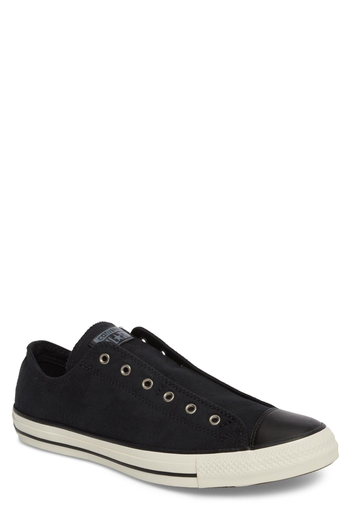 Converse Chuck Taylor(r) All Star(r) Laceless Low Top Sneaker (unisex) in  Black for Men - Lyst