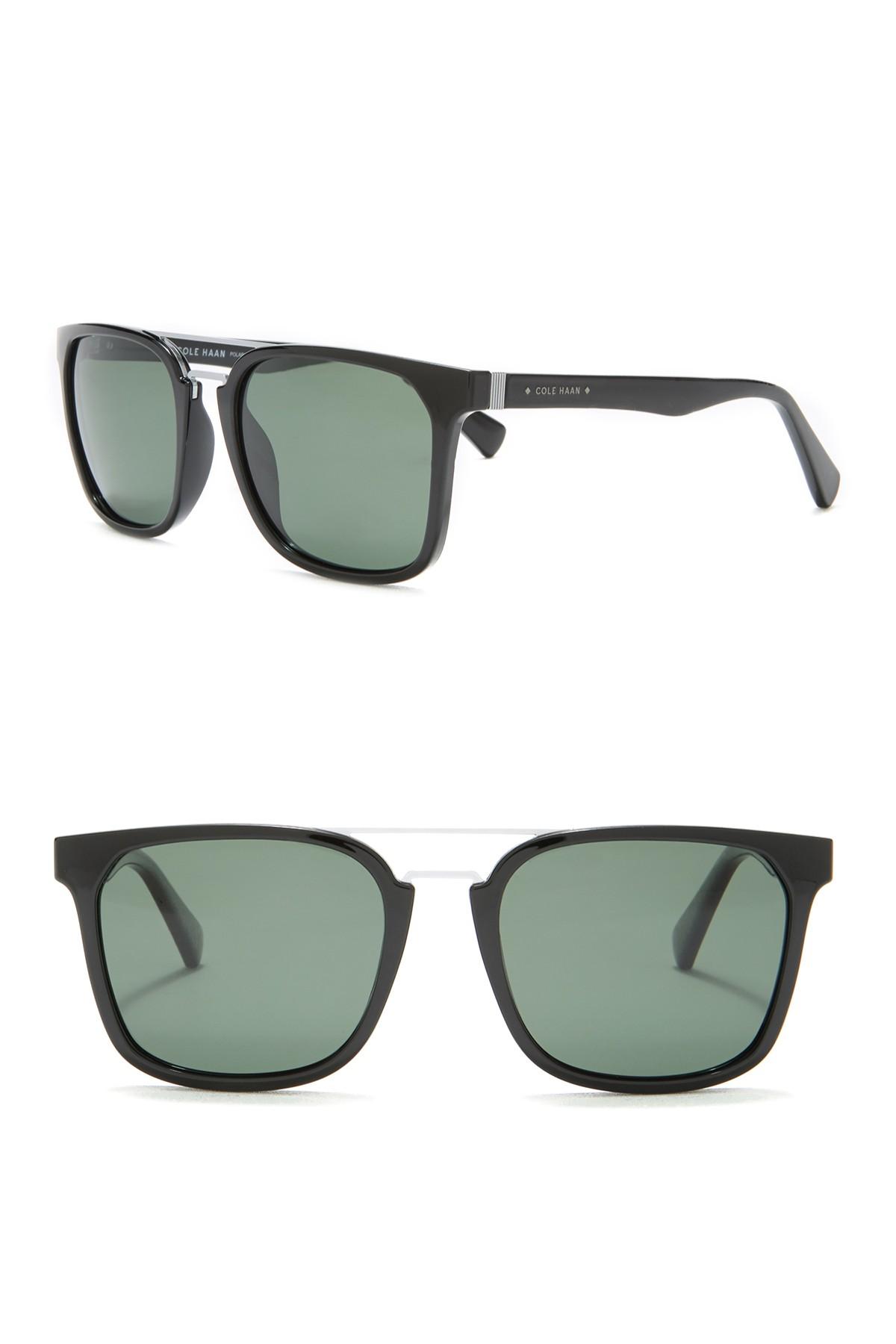 Cole Haan Browbar 54mm Sunglasses in Green for Men Lyst