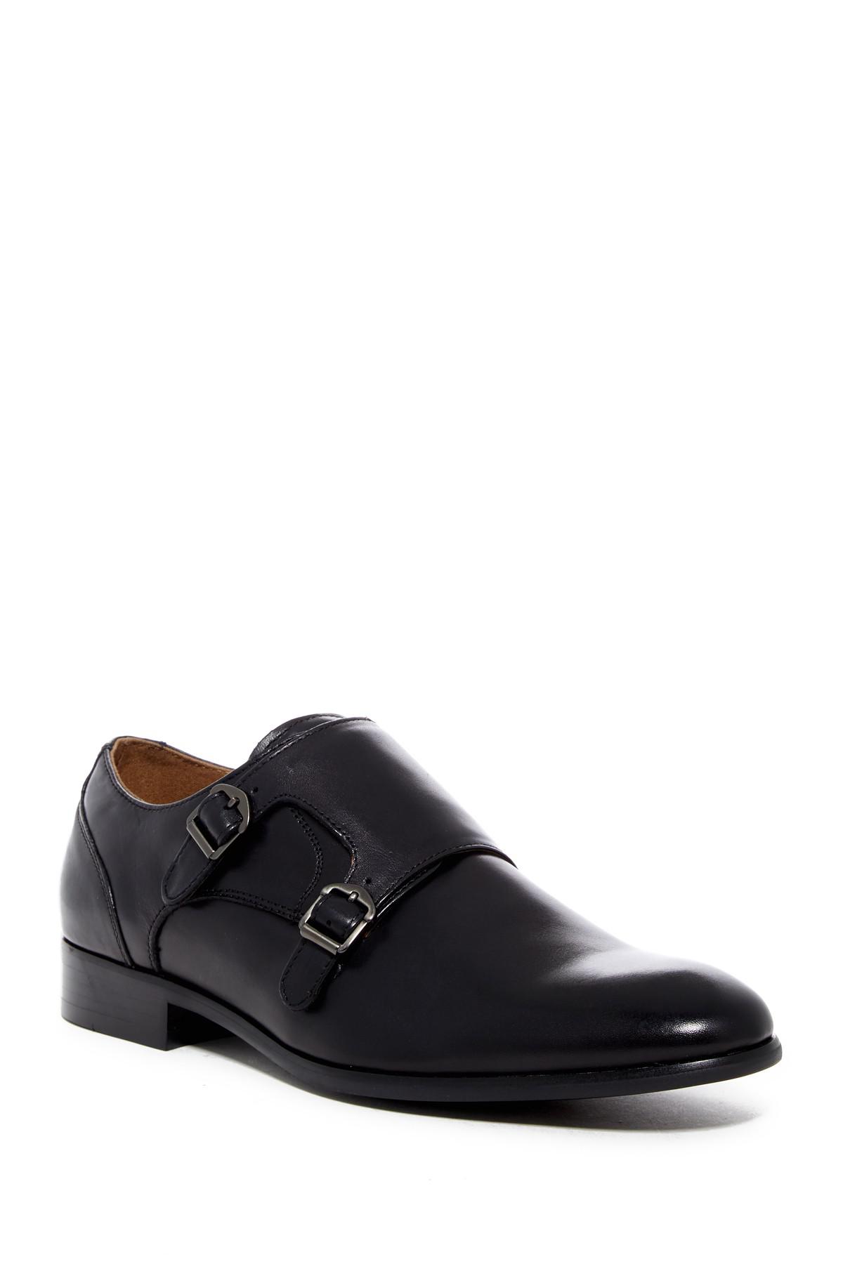 ALDO Leather Sartano Double Monk Strap Shoe in Black for