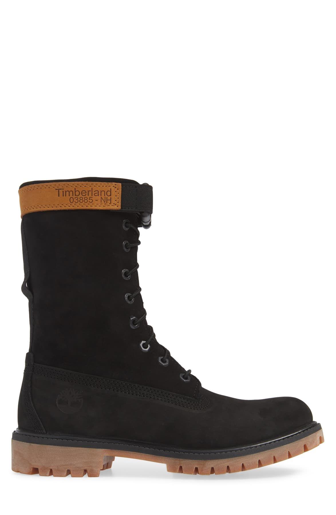 timberland gaiter boots black
