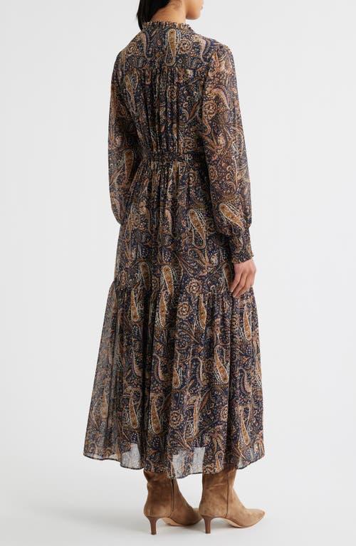 slim fit dress slacks Nell Kimono Midi Jersey Dress-Multi, Enchanted Paisley