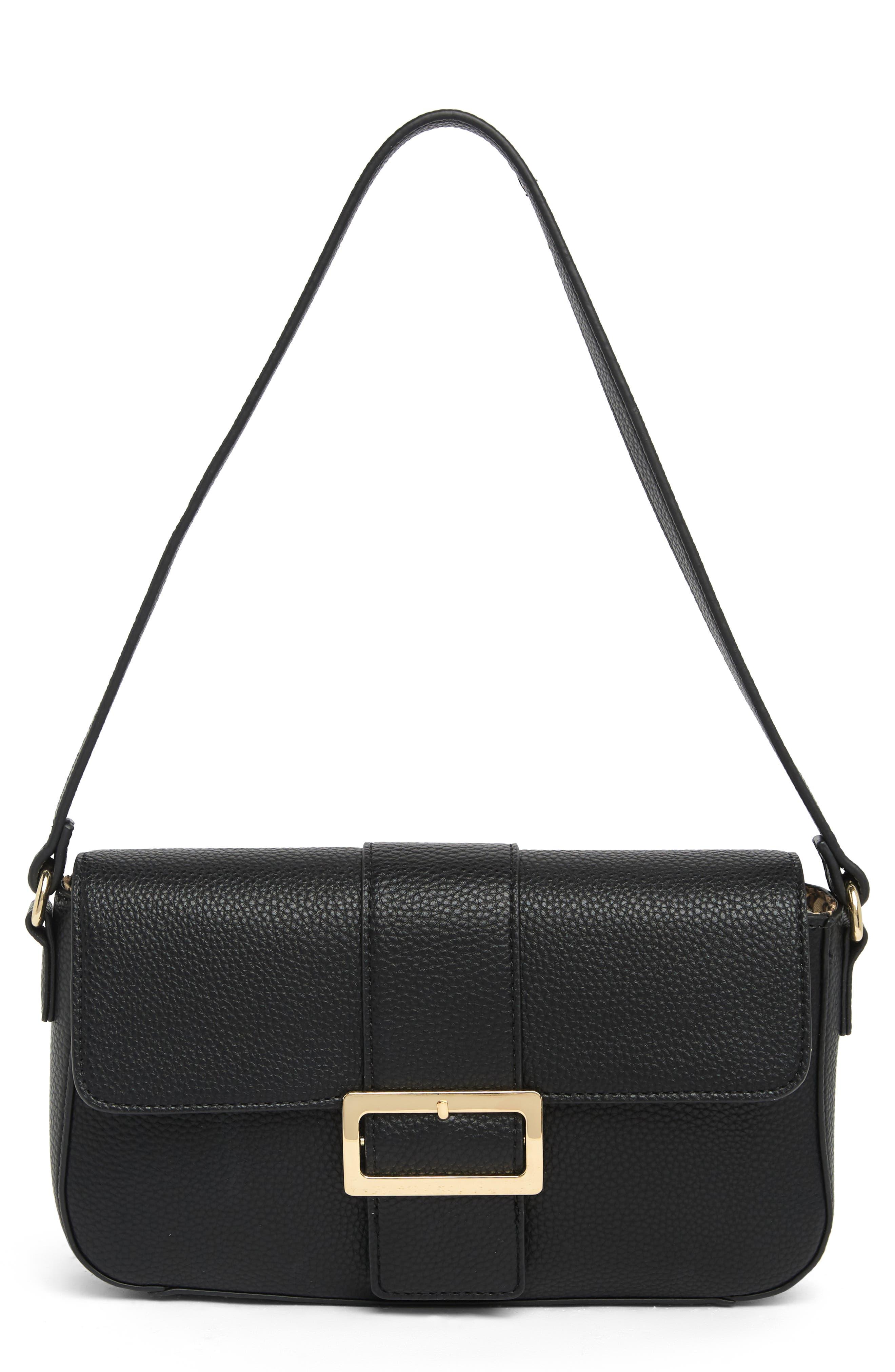 Nanette Lepore Fiona Flap Baguette Bag In Black At Nordstrom Rack | Lyst