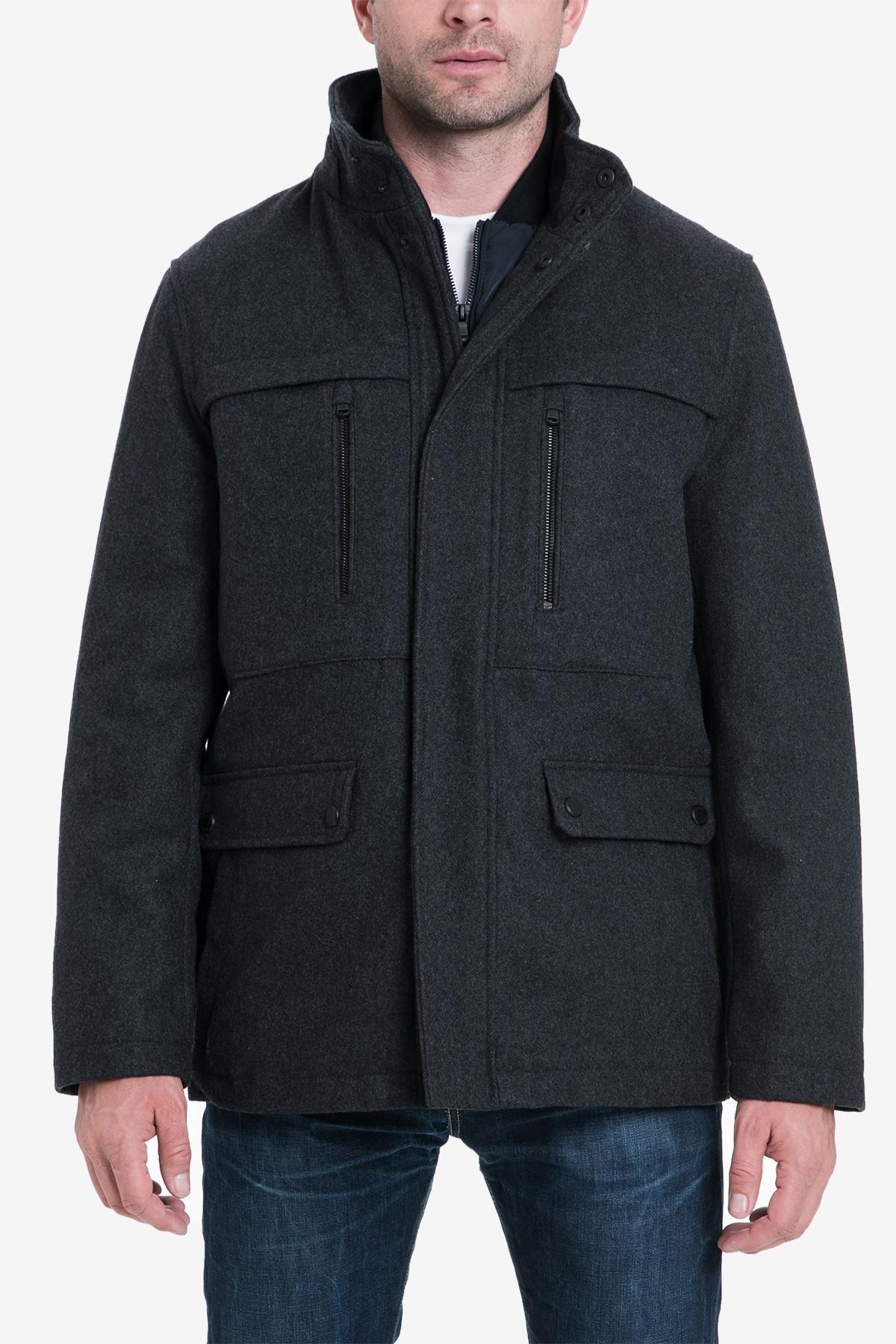michael kors jefferson wool blend multi pocket jacket