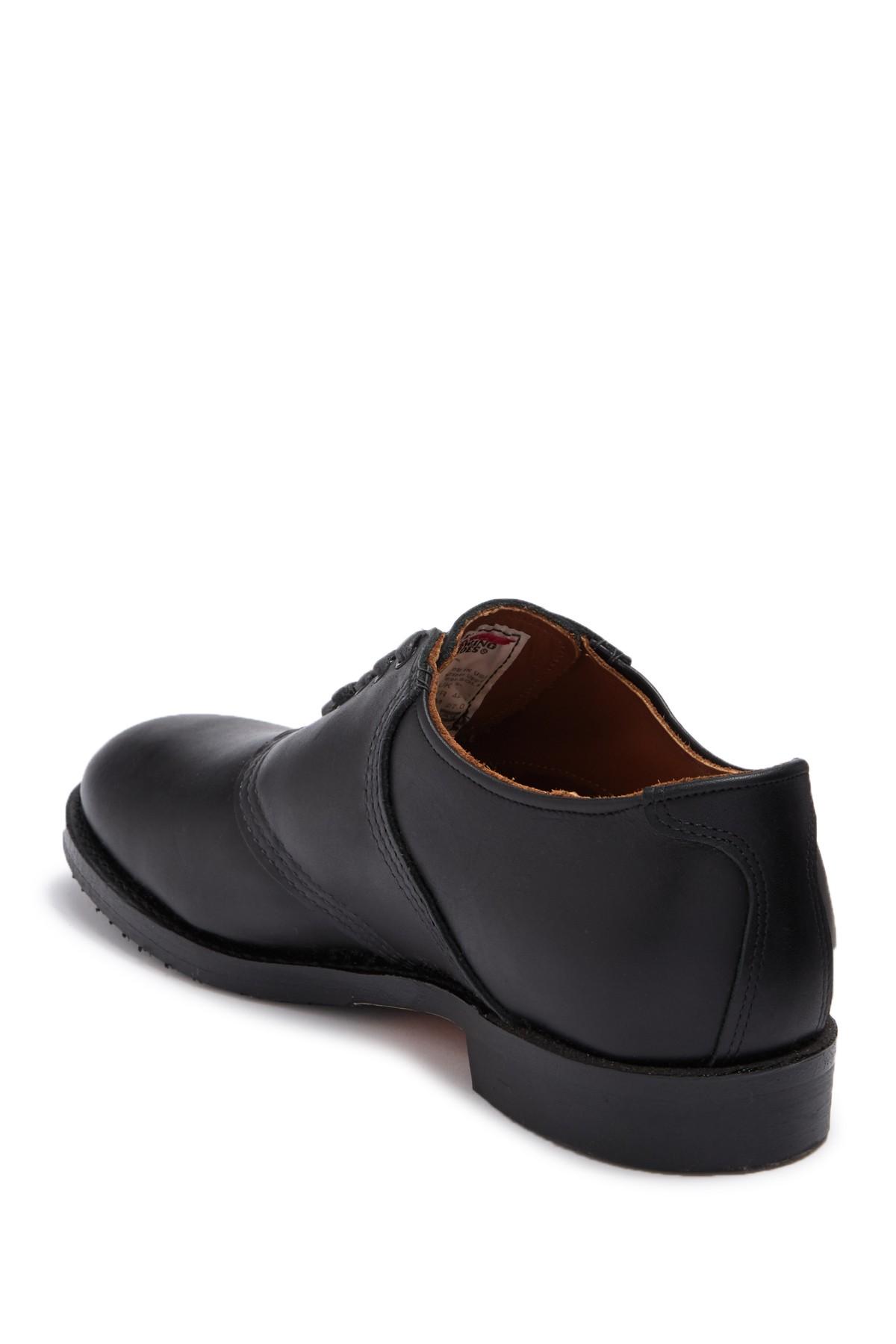 red wing saddle leather oxford