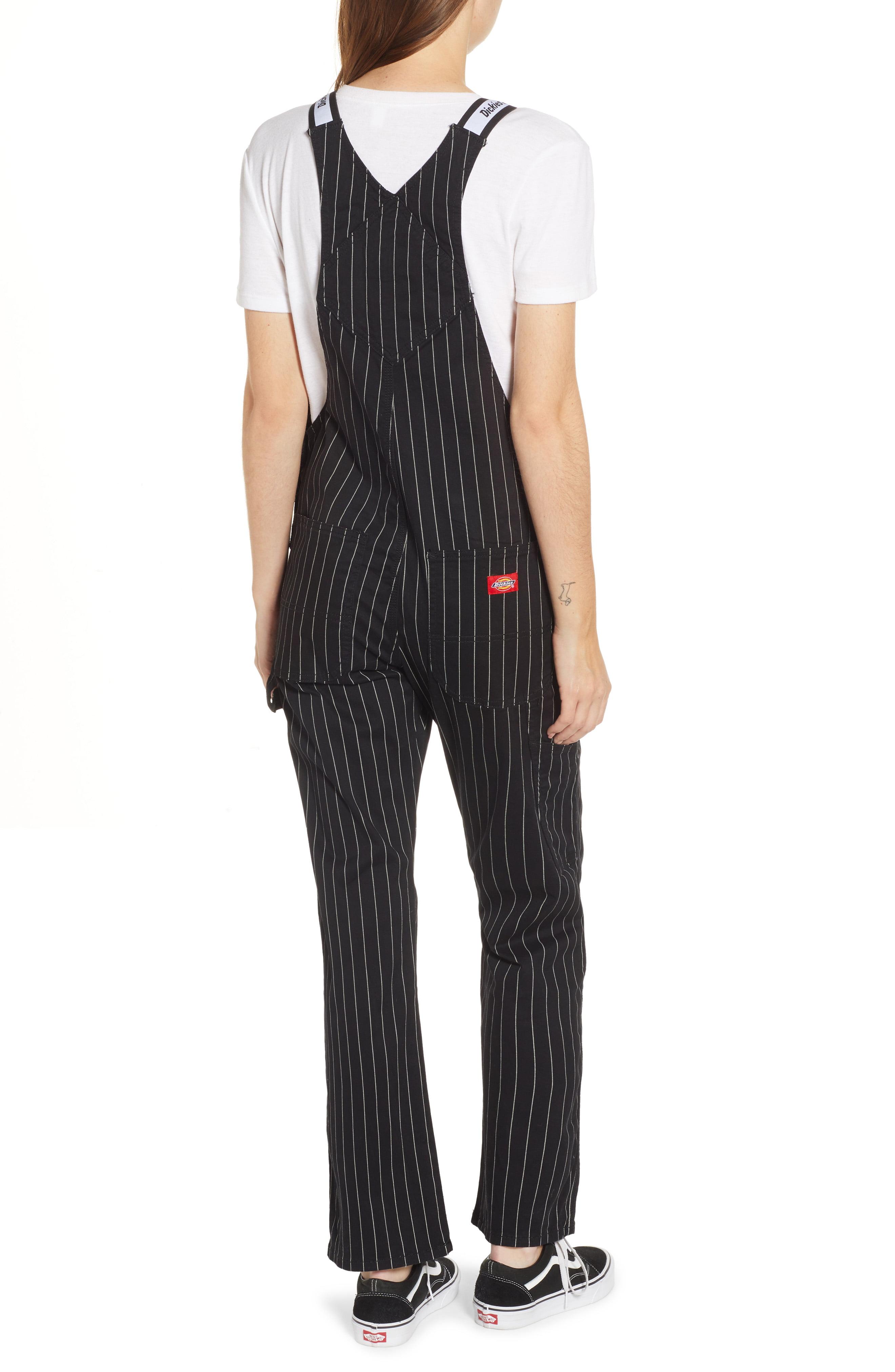 Dickies Cotton Pinstripe Overalls in Black Lyst