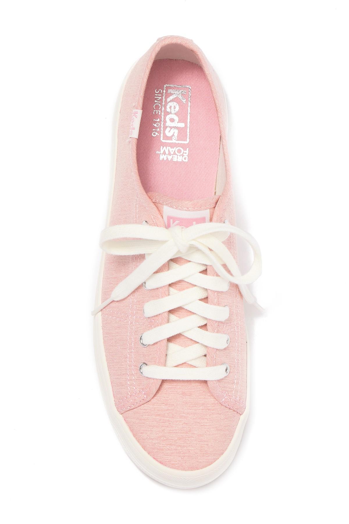 keds kickstart chambray pink