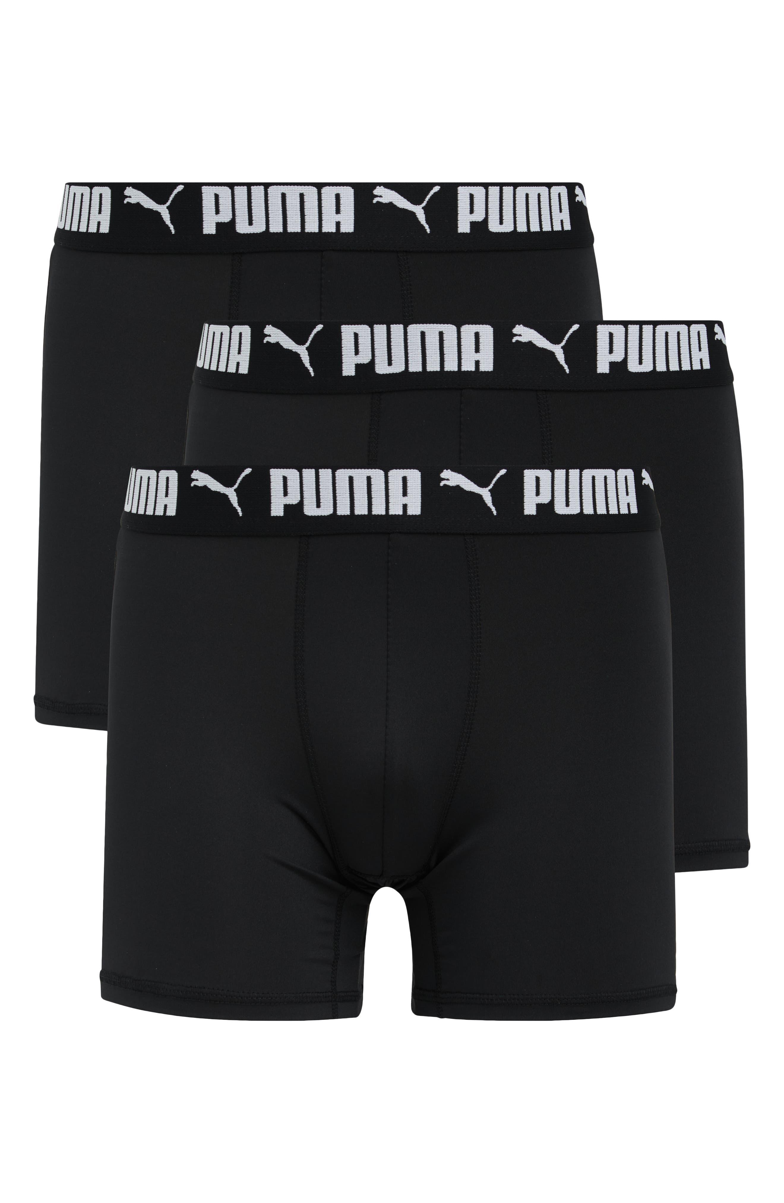 PUMA Athletic Fit Recycled Polyester Boxer Briefs in Black for Men | Lyst