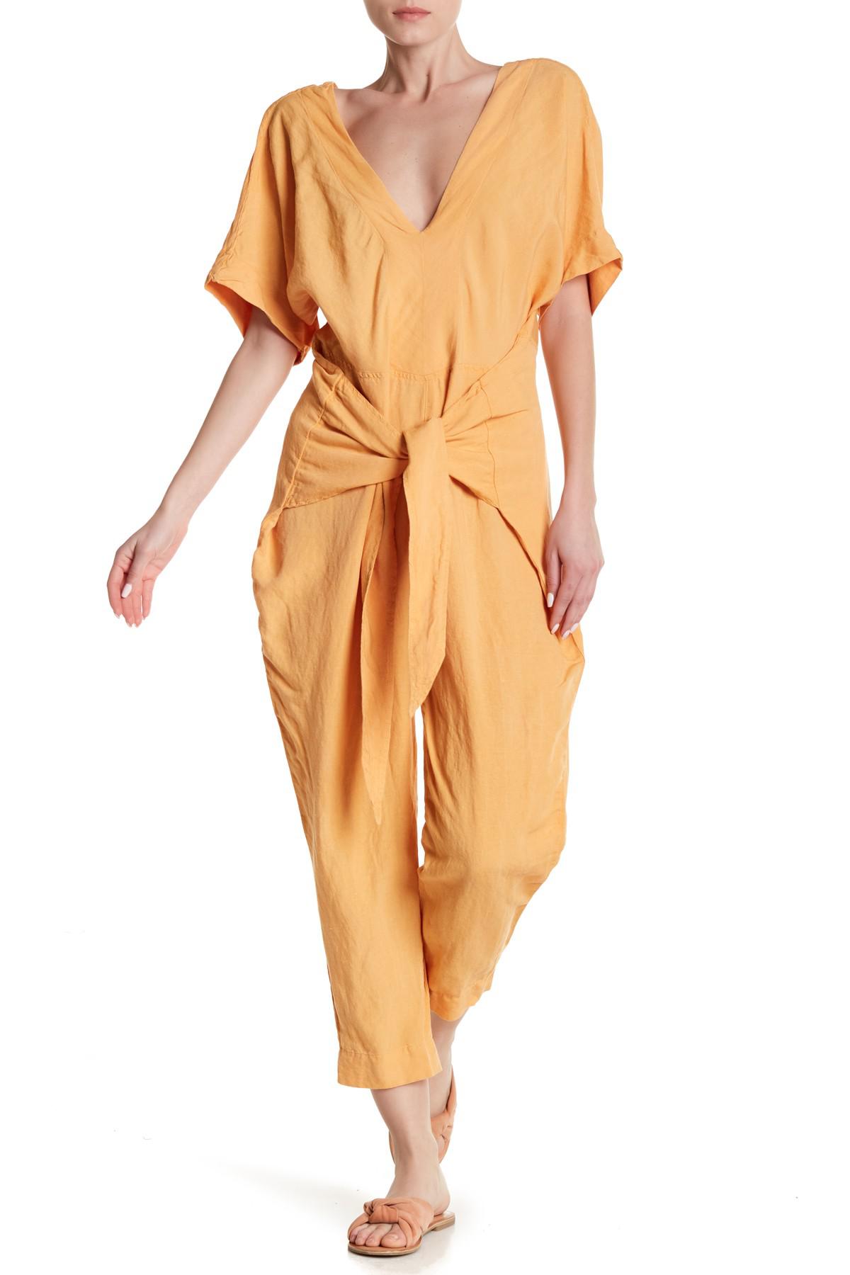 free people linen jumpsuit