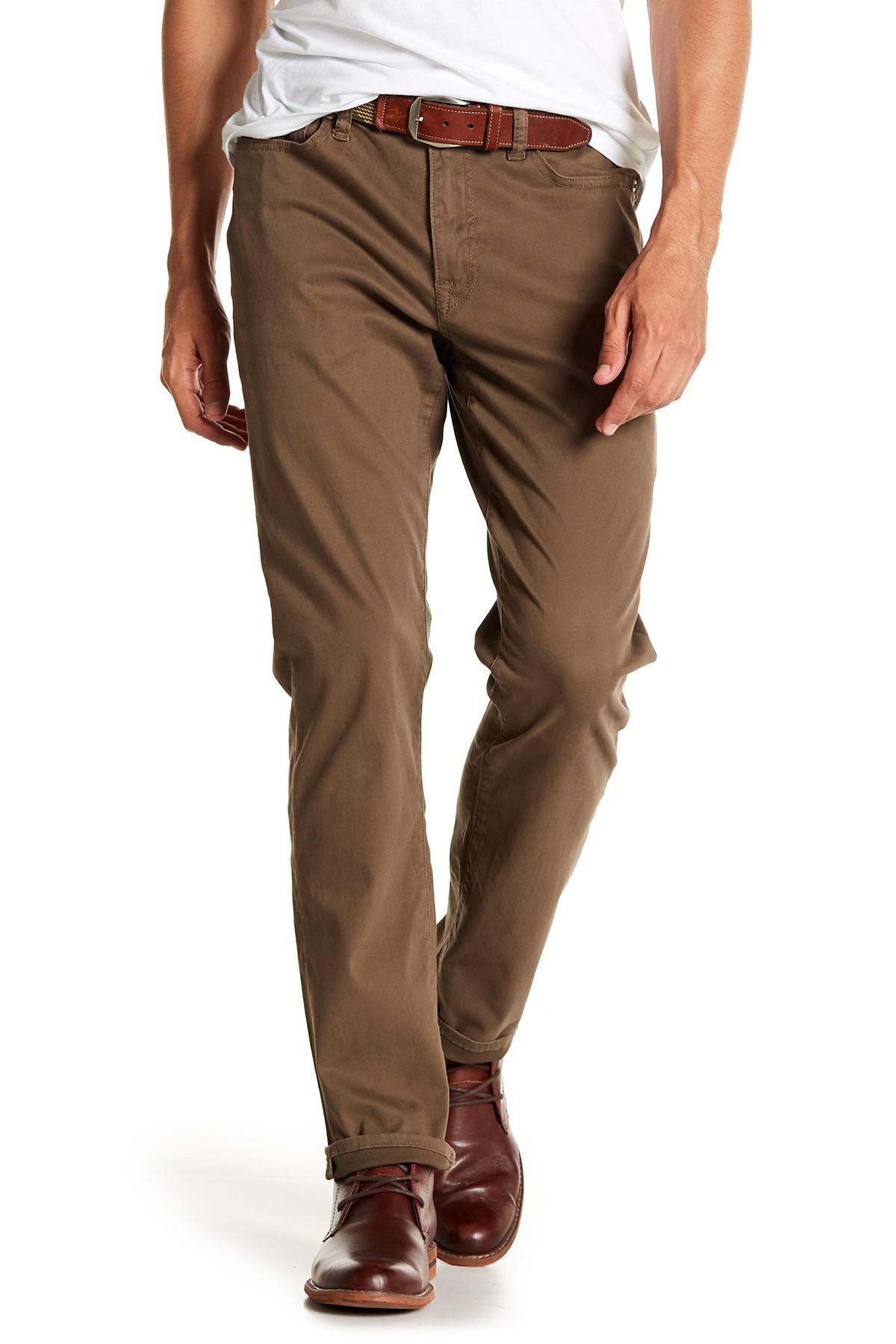 Lucky Brand 410 Athletic Slim Pants - 30-32 Inseam in Brown for