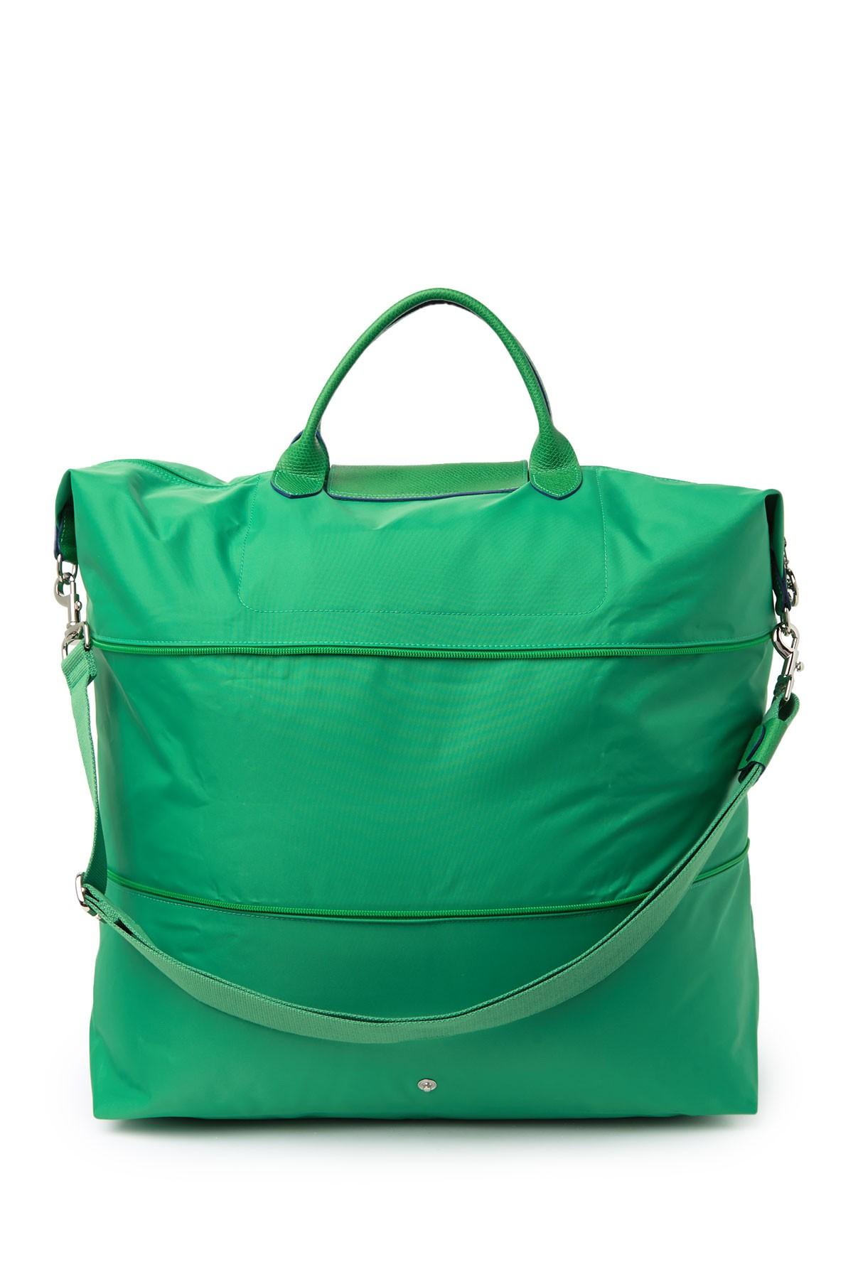 Longchamp Synthetic Le Pliage Expandable Nylon Tote in Green - Lyst