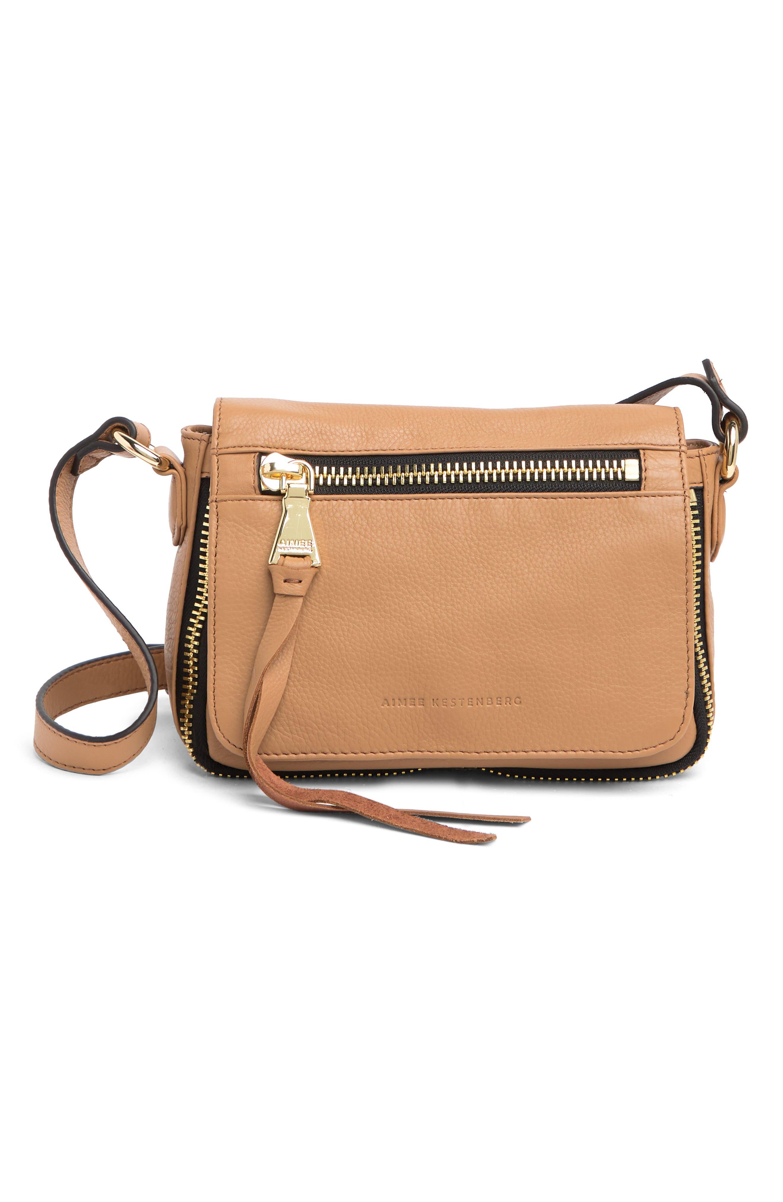 Aimee Kestenberg Sorrento Leather Crossbody Bag In Vachetta At
