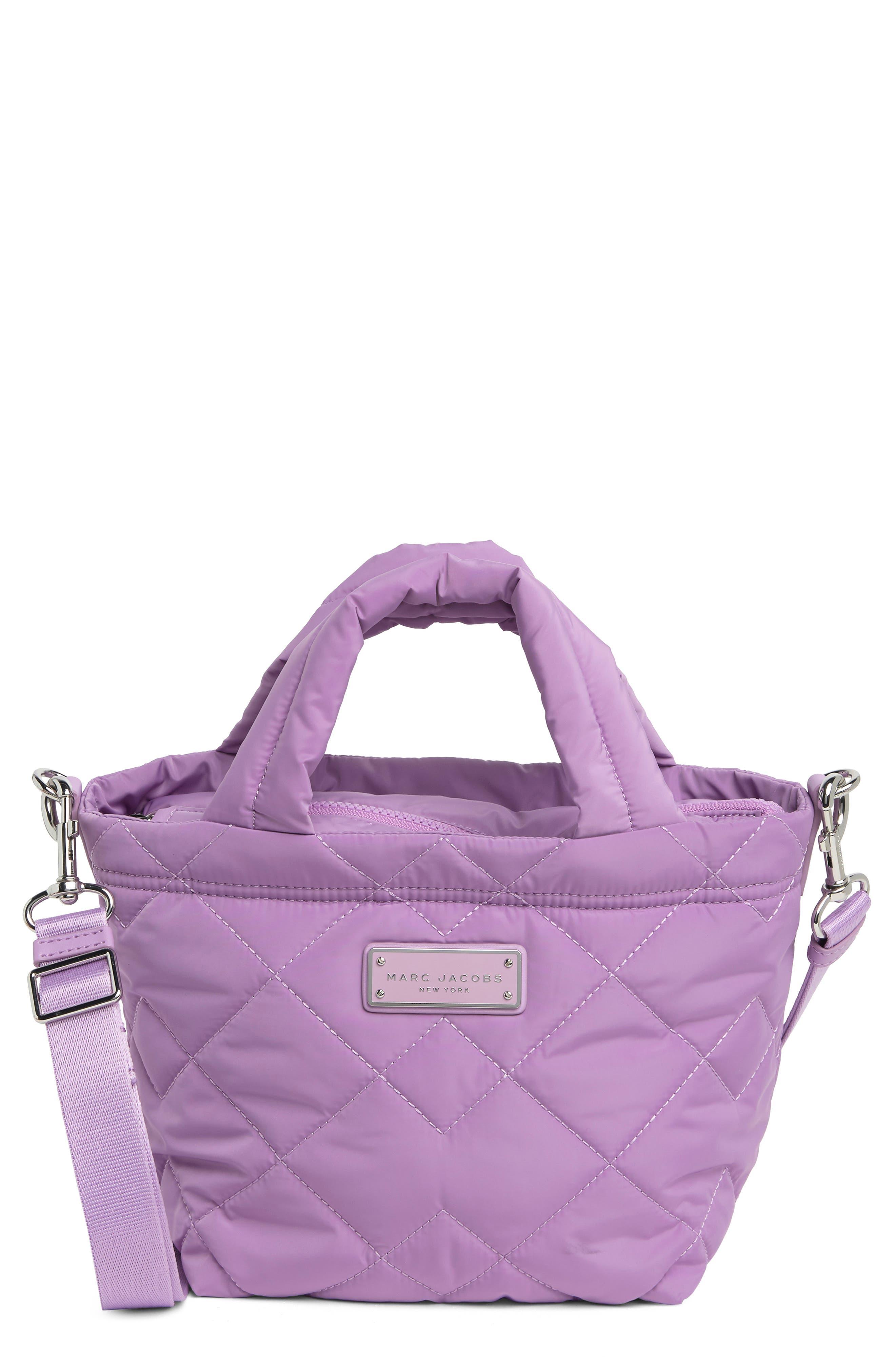 Marc Jacobs Quilted Nylon Mini Tote Bag in Purple | Lyst