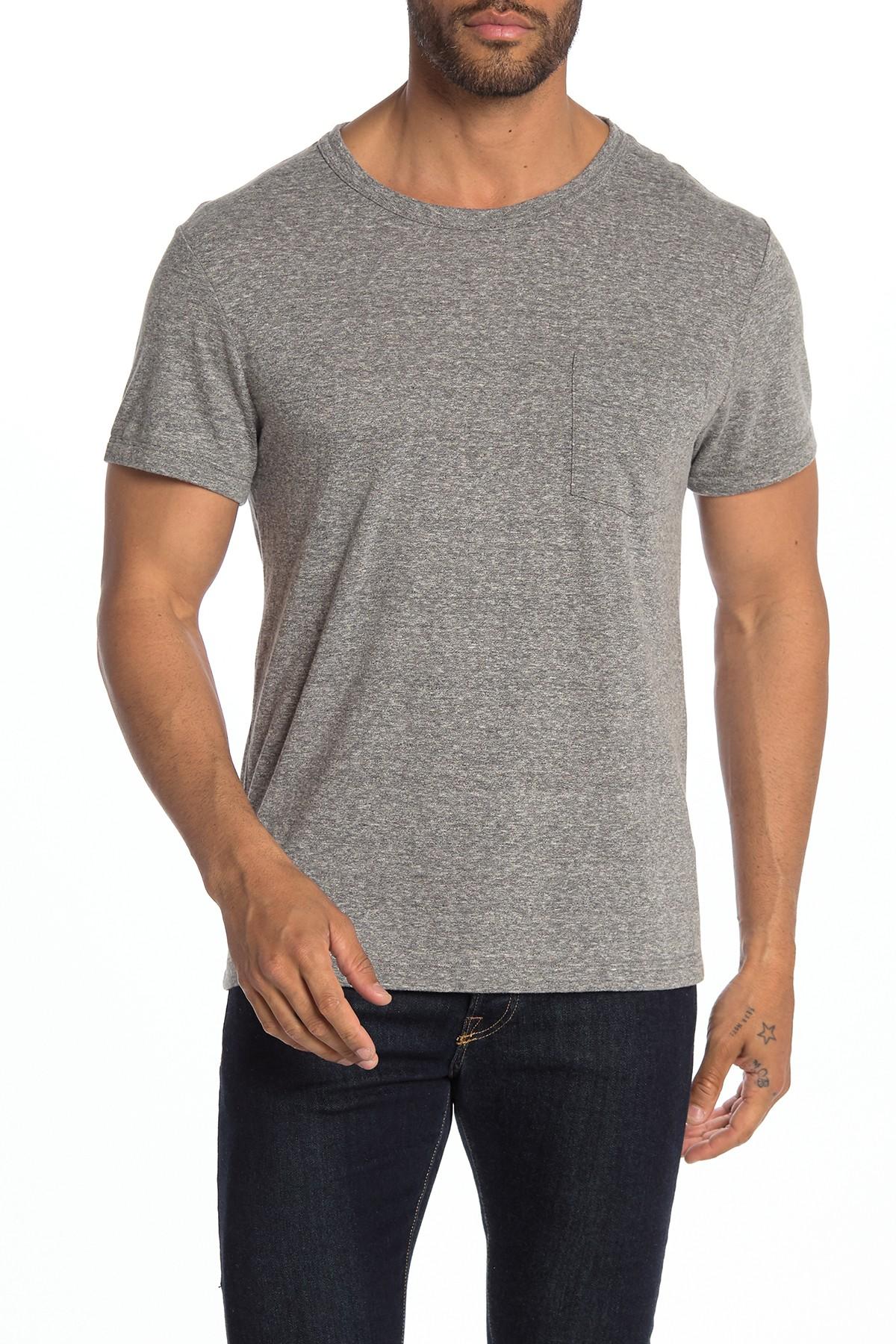 Madewell Synthetic Pocket T-shirt in Heather Grey (Gray) for Men - Lyst