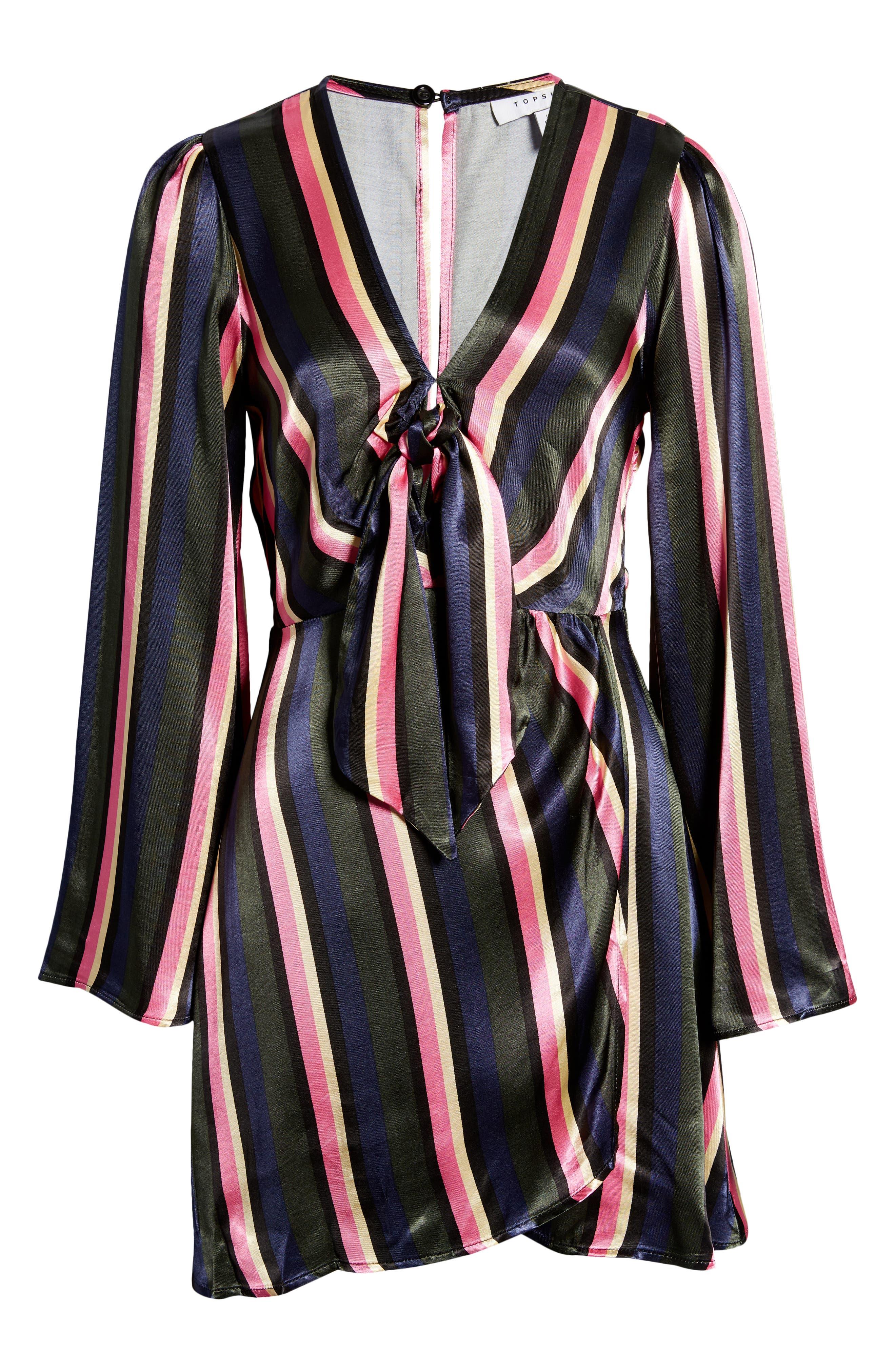 Topshop knot front store mini dress