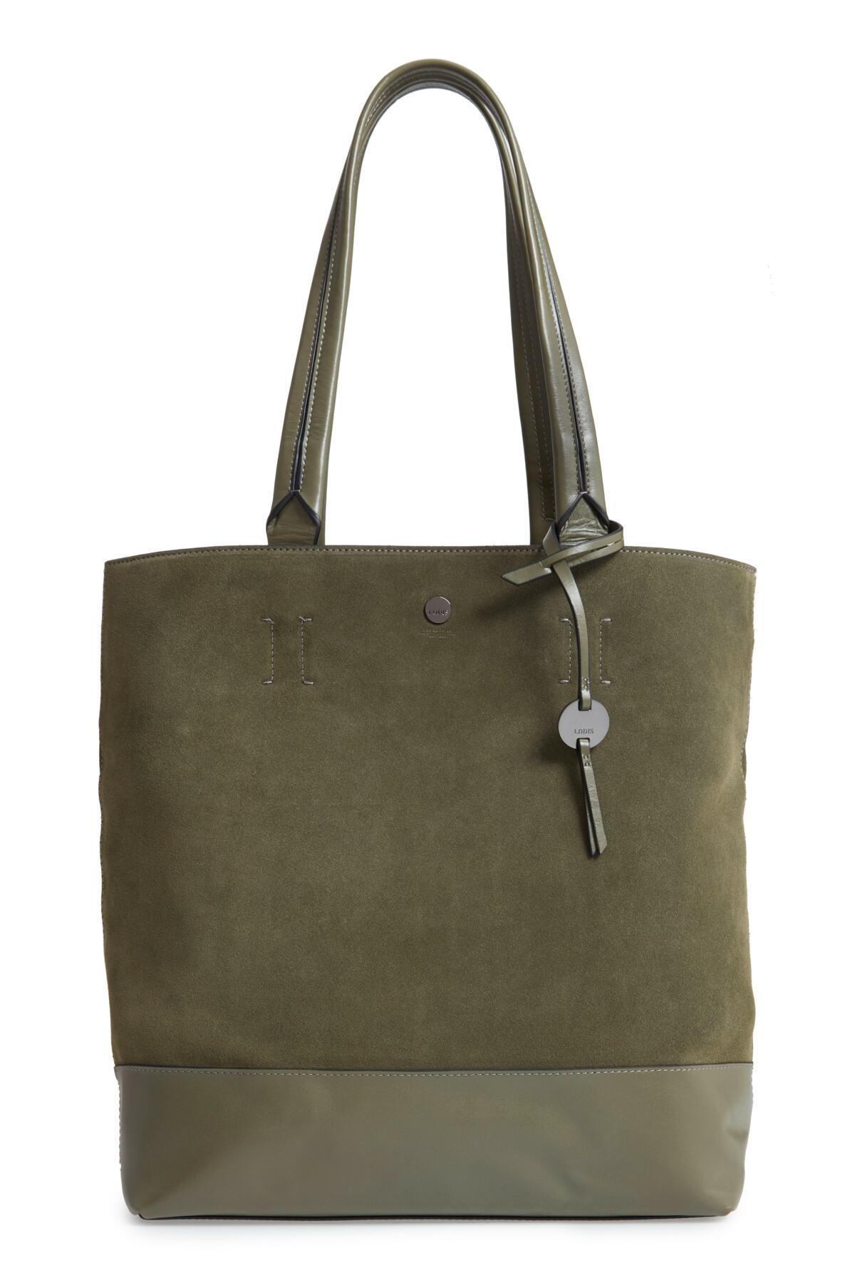 Lodis Leather Wiltern Rfid Aja Tote (army Green) Tote Handbags - Lyst