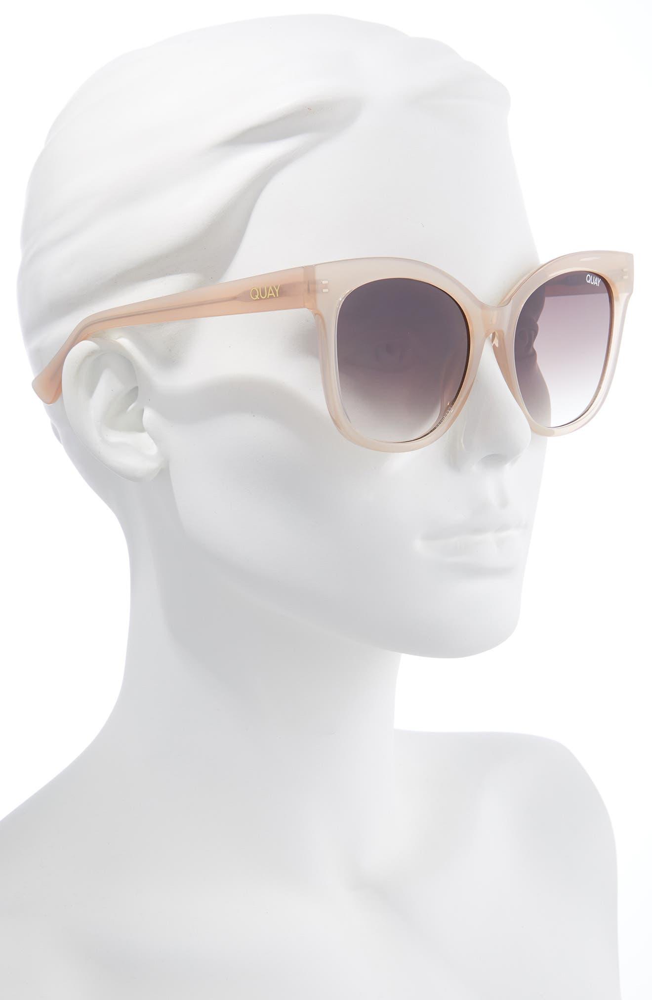 Quay Its My Way 61mm Gradient Cat Eye Sunglasses in Brown
