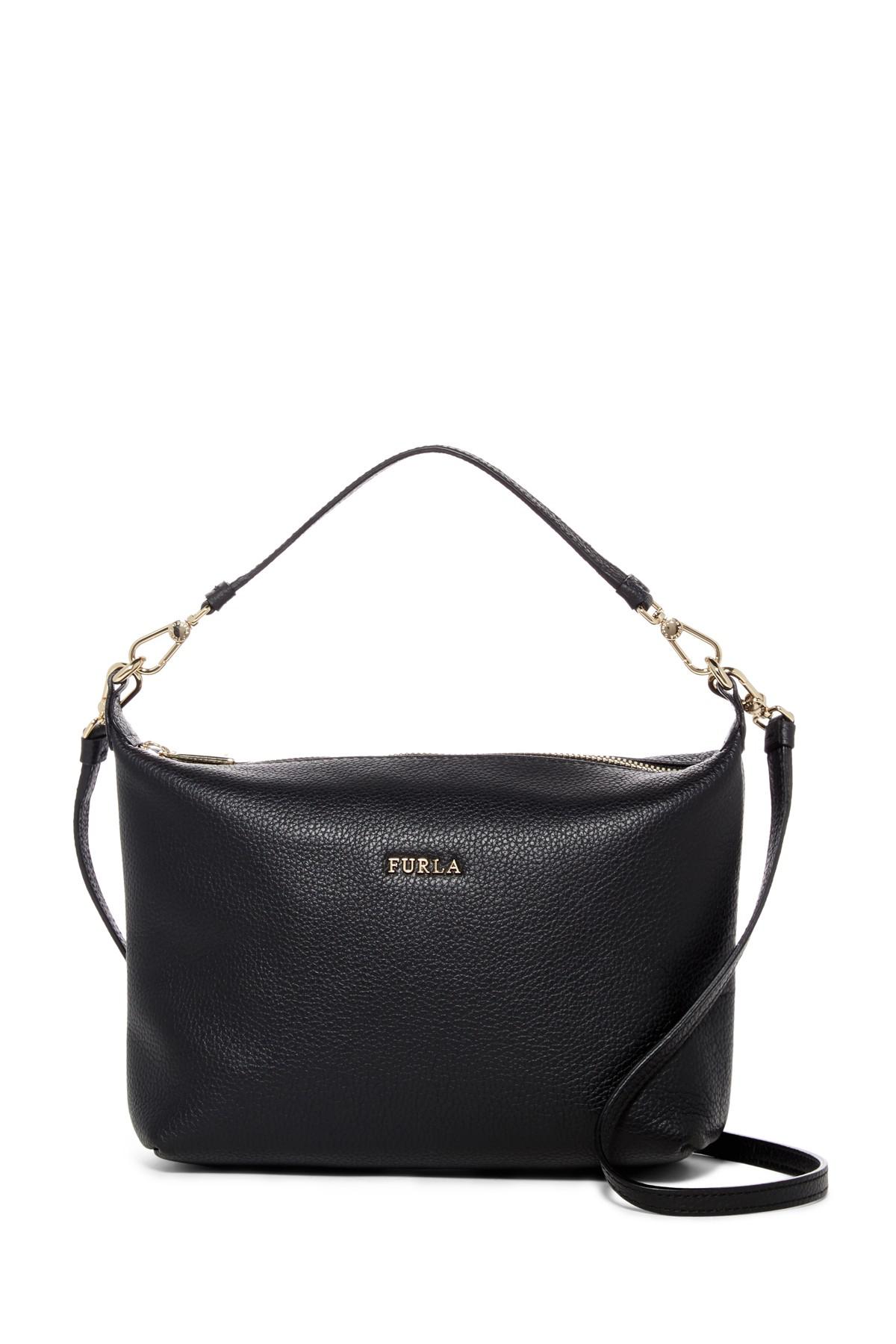 Furla Sophie Leather Crossbody Bag in Black | Lyst