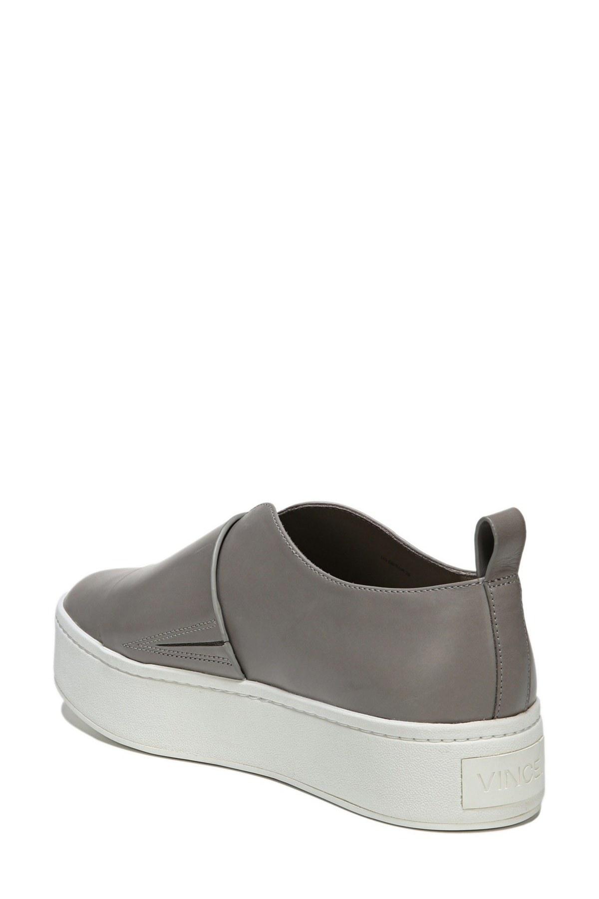 vince rhea leather platform sneakers