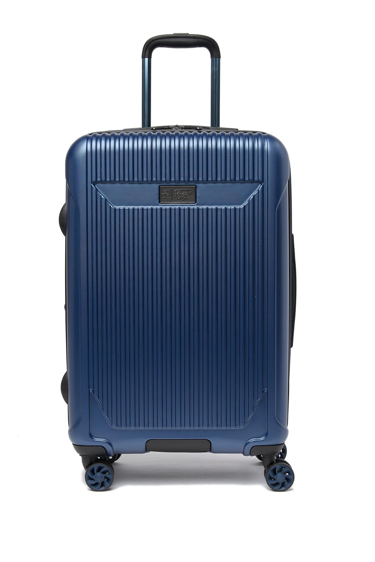 blue medium suitcase