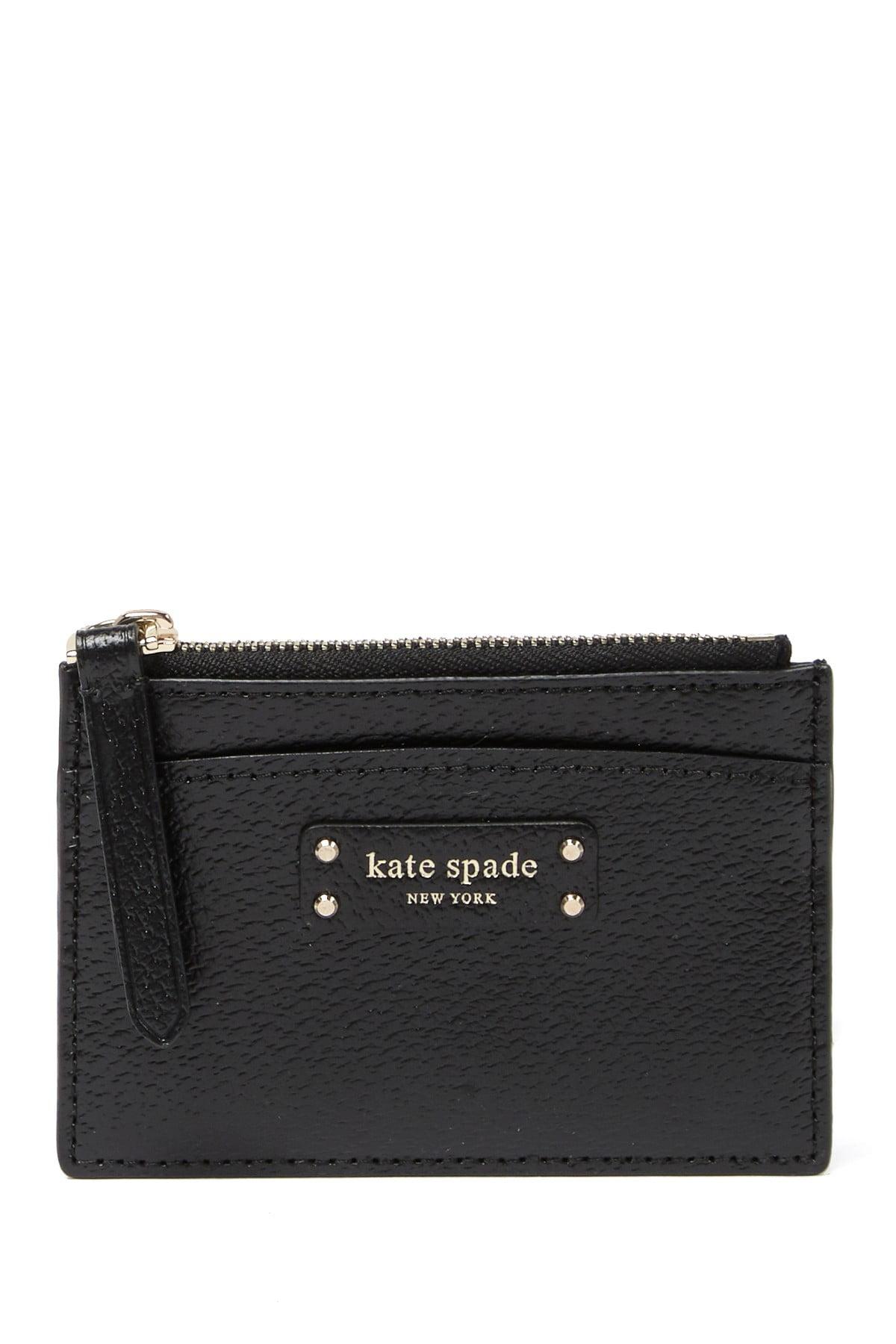 Kate Spade Jeanne Small Leather Card Holder in Black | Lyst