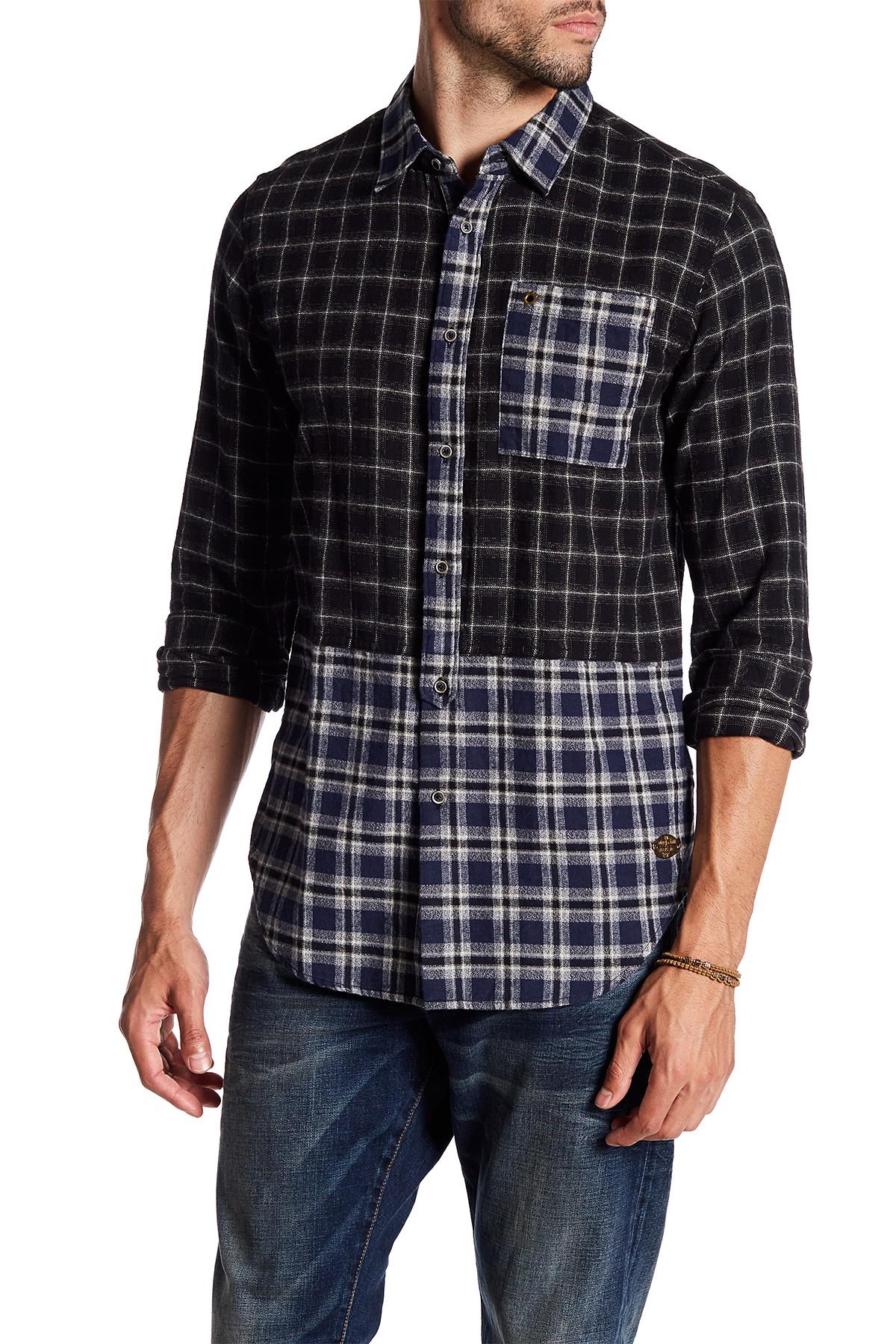 Scotch & Soda Plaid Flannel Shirt for Men - Lyst