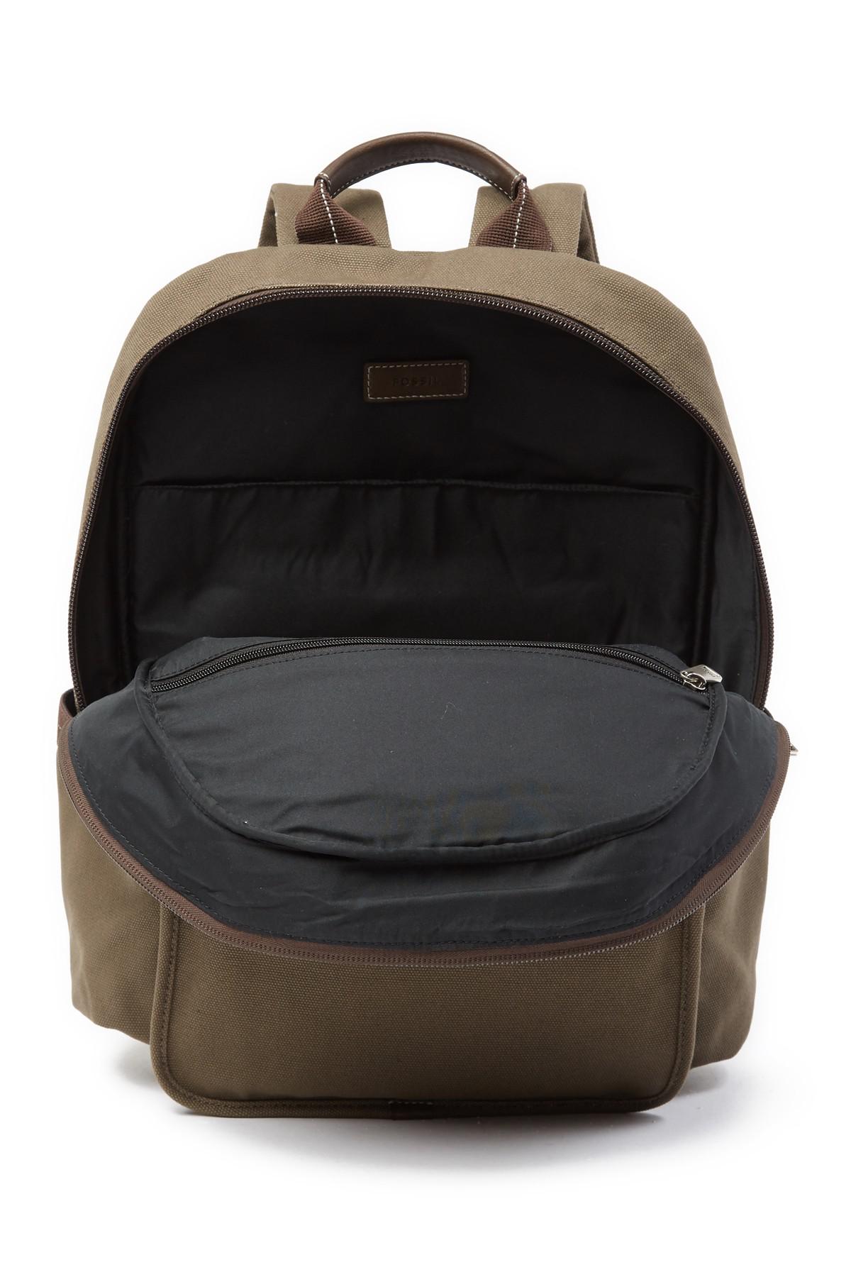 Fossil Canvas Travis Backpack for Men - Lyst