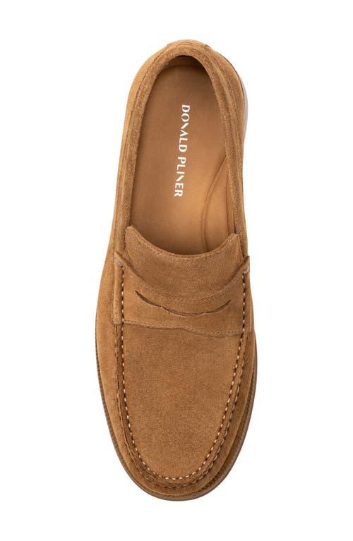 Donald Pliner Landry Mens Brown Leather Penny Loafers Size 11M Donald Pliner Landry mens penny loafers sz 12 soft Brown  main image 4