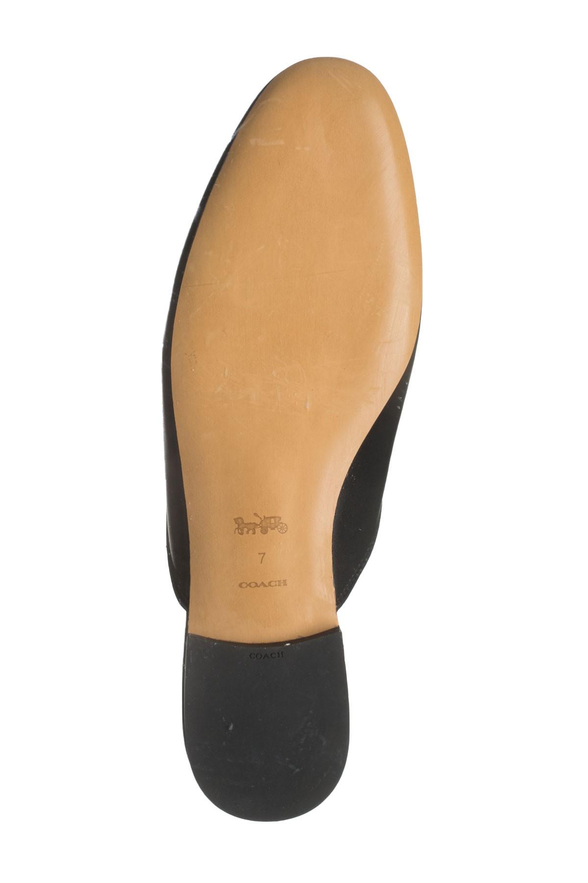 coach shea leather mule