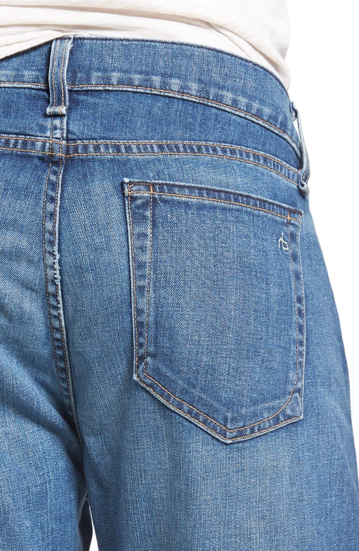 Slim Straight Leg Jeans in Blue for Men 
