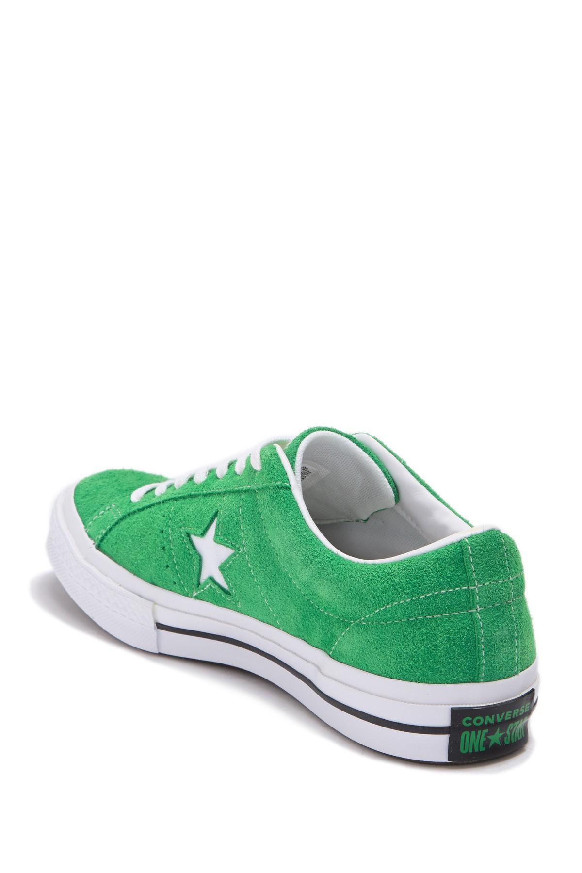 overrasket lærer Anstændig Converse One Star Oxford Suede Green Star Sneaker (unisex) for Men - Lyst
