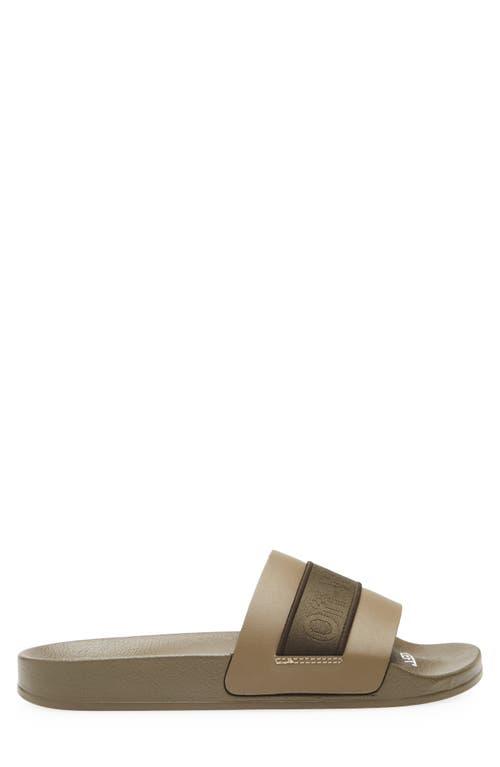 サンダル・ミュール Bulky Slides - Off White - Black/Yellow - Leather Off-White Bulky Slides - Off White - Black/Yellow - Leather