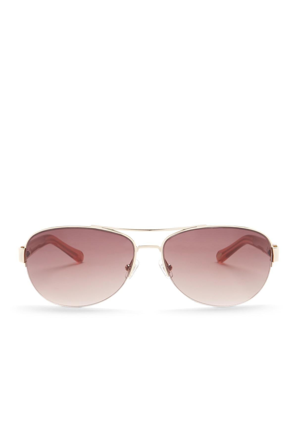 Fossil Women's Aviator Sunglasses in Pink Lyst