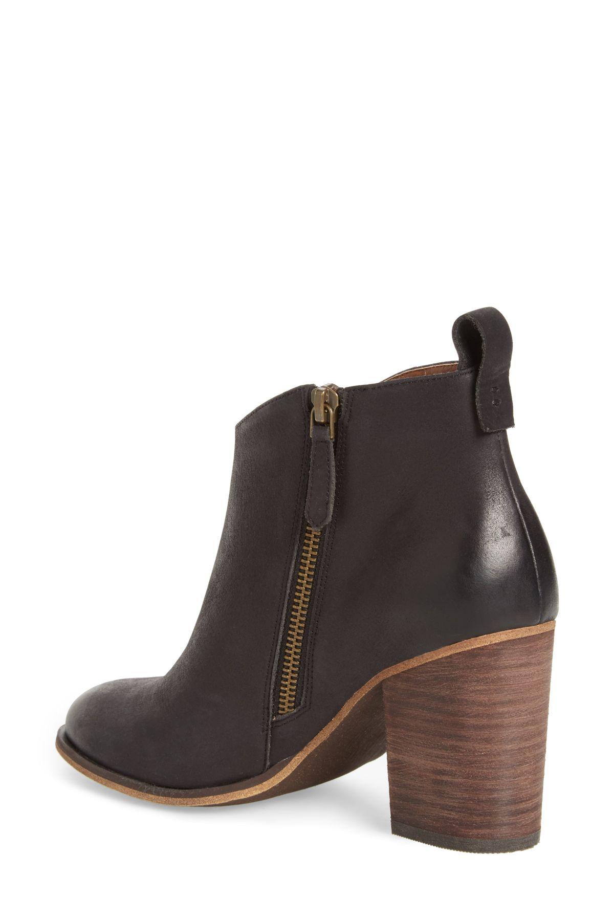 bootie block heels