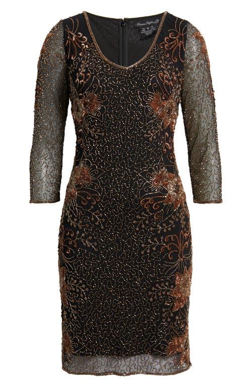 beaded v-neck cocktail dress pisarro nights PISARRO NIGHTS beaded V-neck Cocktail Dress Size 2